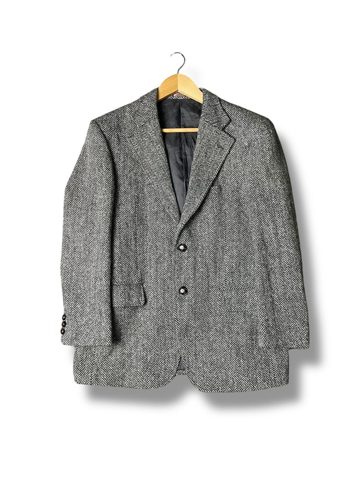 Designer × Harris Tweed × Vintage Harris Tweed Brand Herringbone Coat (59) Size US XS / EU 42 / 0 - 1 Thumbnail