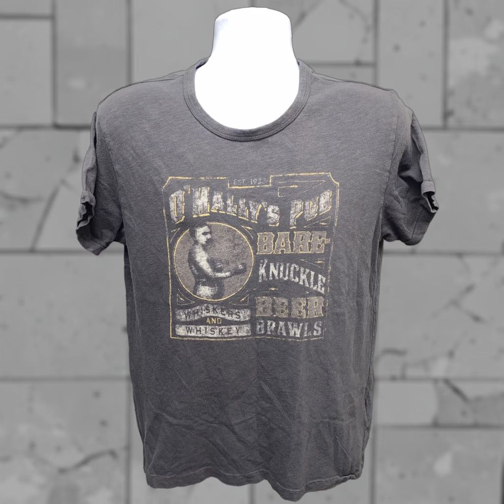 Lucky Brand Lucky Brand Shirt Mens Gray O’Mally’s Pub Short Sleeve Size M Size US M / EU 48-50 / 2 - 1 Thumbnail