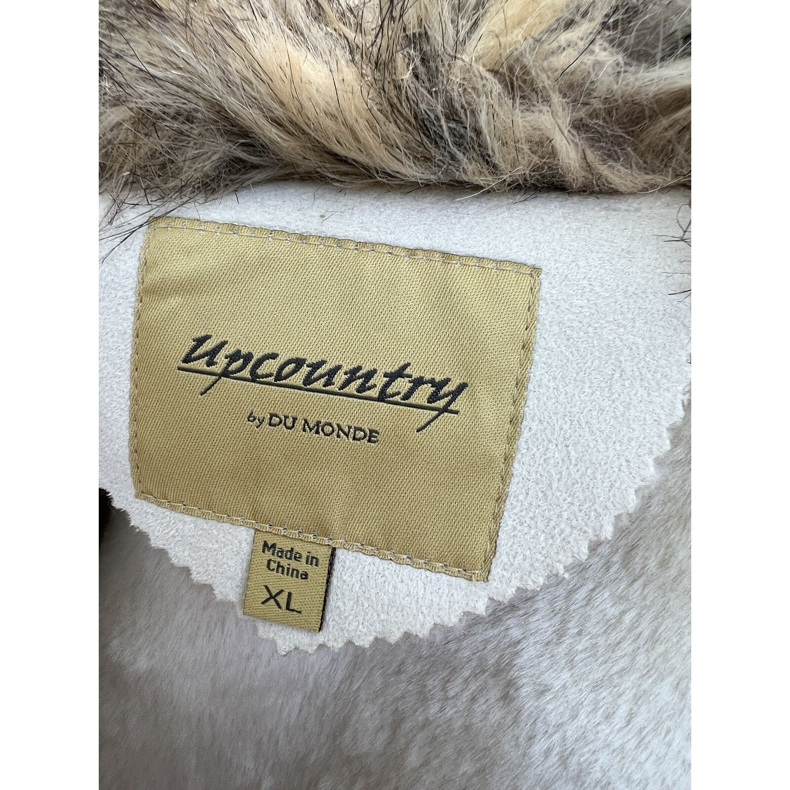 Unconditional UPCOUNTRY by DU MONDE Women's Vest size XL beige fur A000216 Size XL / US 12-14 / IT 48-50 - 12 Thumbnail