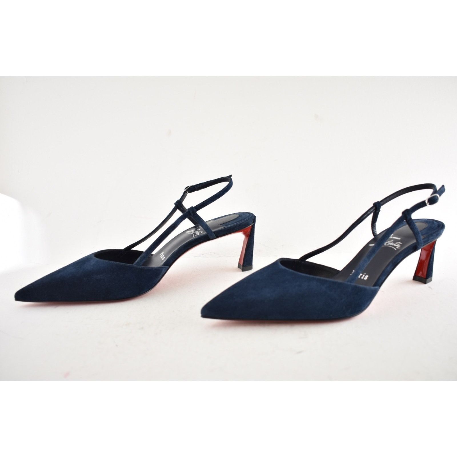 Christian Louboutin Christian Louboutin Condoroline 55 Marine Blue Pump 35.5 Size US 5.5 / IT 35.5 - 11 Thumbnail