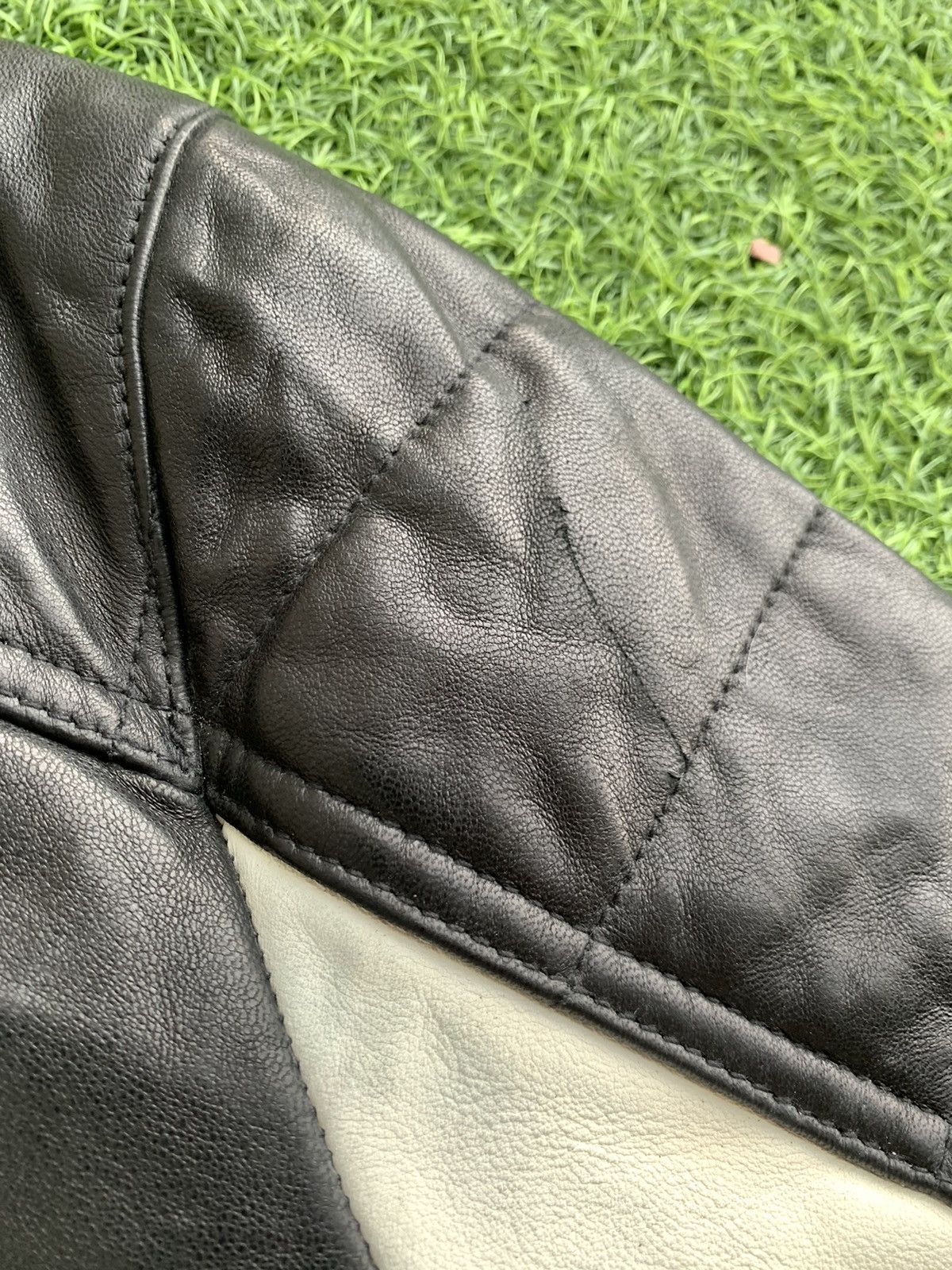 SS 15 Balmain Bomber Bikers Lamb Leather Jacket