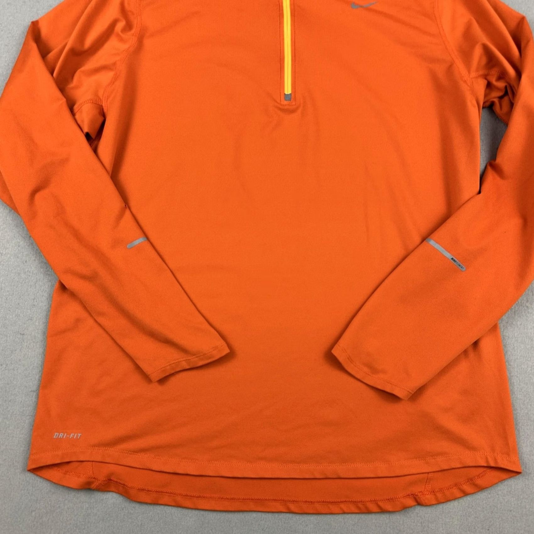 Nike Nike Dri-FIT Element Pullover Shirt Men L Orange Running Half Zip Long Sleeve Crew Mock Neck Active Lauf Size US L / EU 52-54 / 3 - 3 Thumbnail