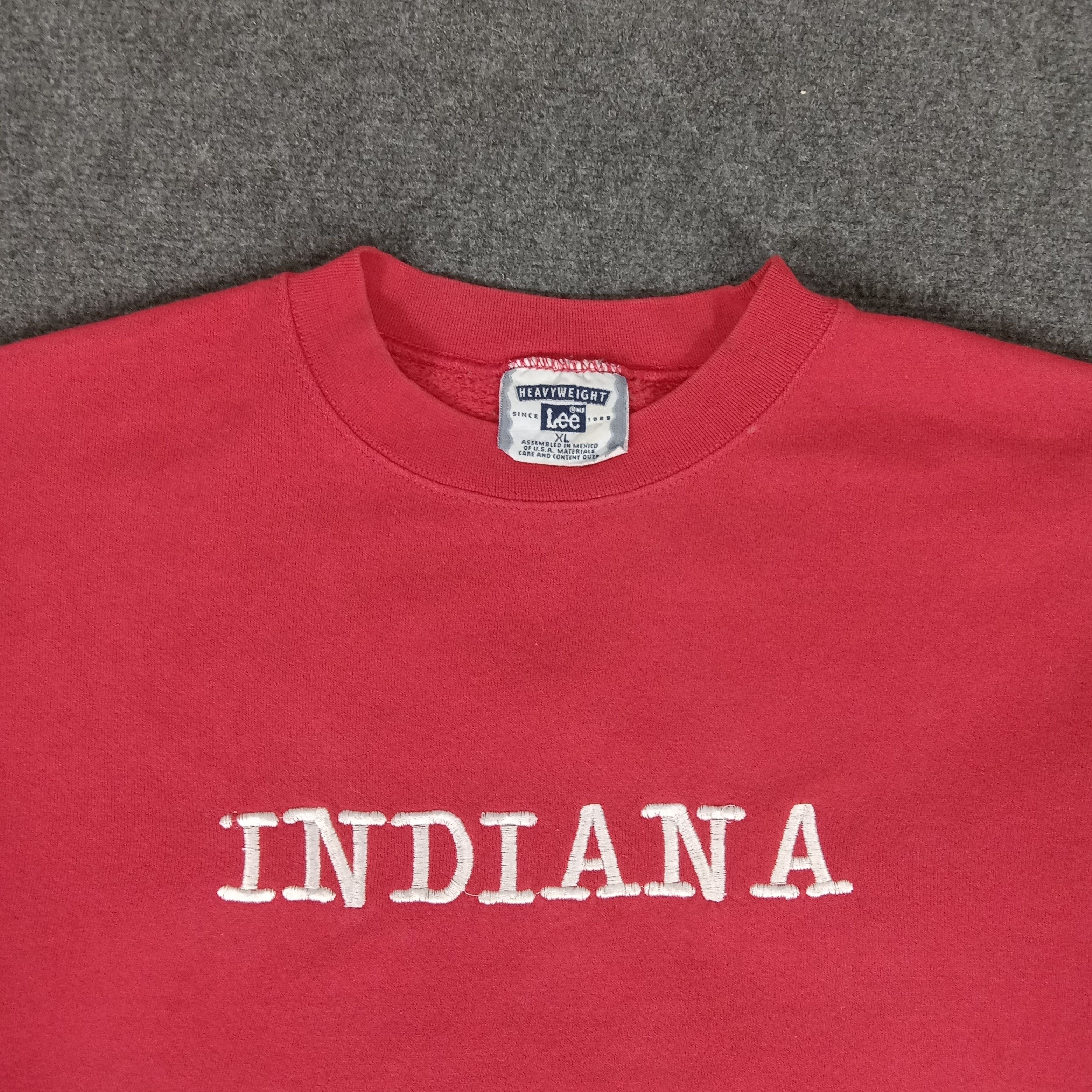 Lee × Vintage Indiana American State Baggy Style Sweatshirt Size US XXL / EU 58 / 5 - 2 Thumbnail