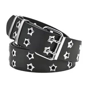 Other Star Eye Rivet Belt Double Pin Buckle Size ONE SIZE - 4 Thumbnail