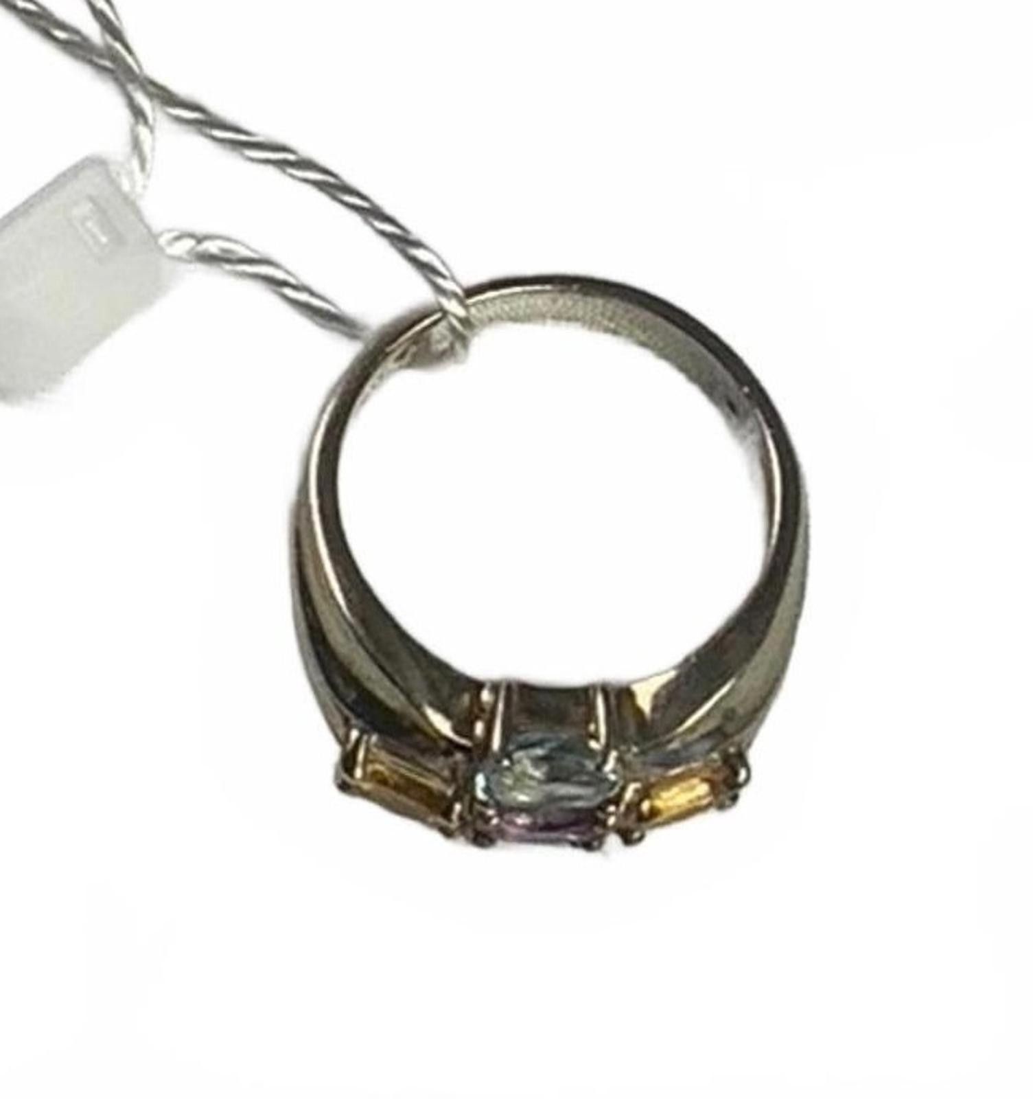 Other Pranda 925 Silver Topaz, Peridot, Citrine & Amethyst Ring Size ONE SIZE - 3 Thumbnail