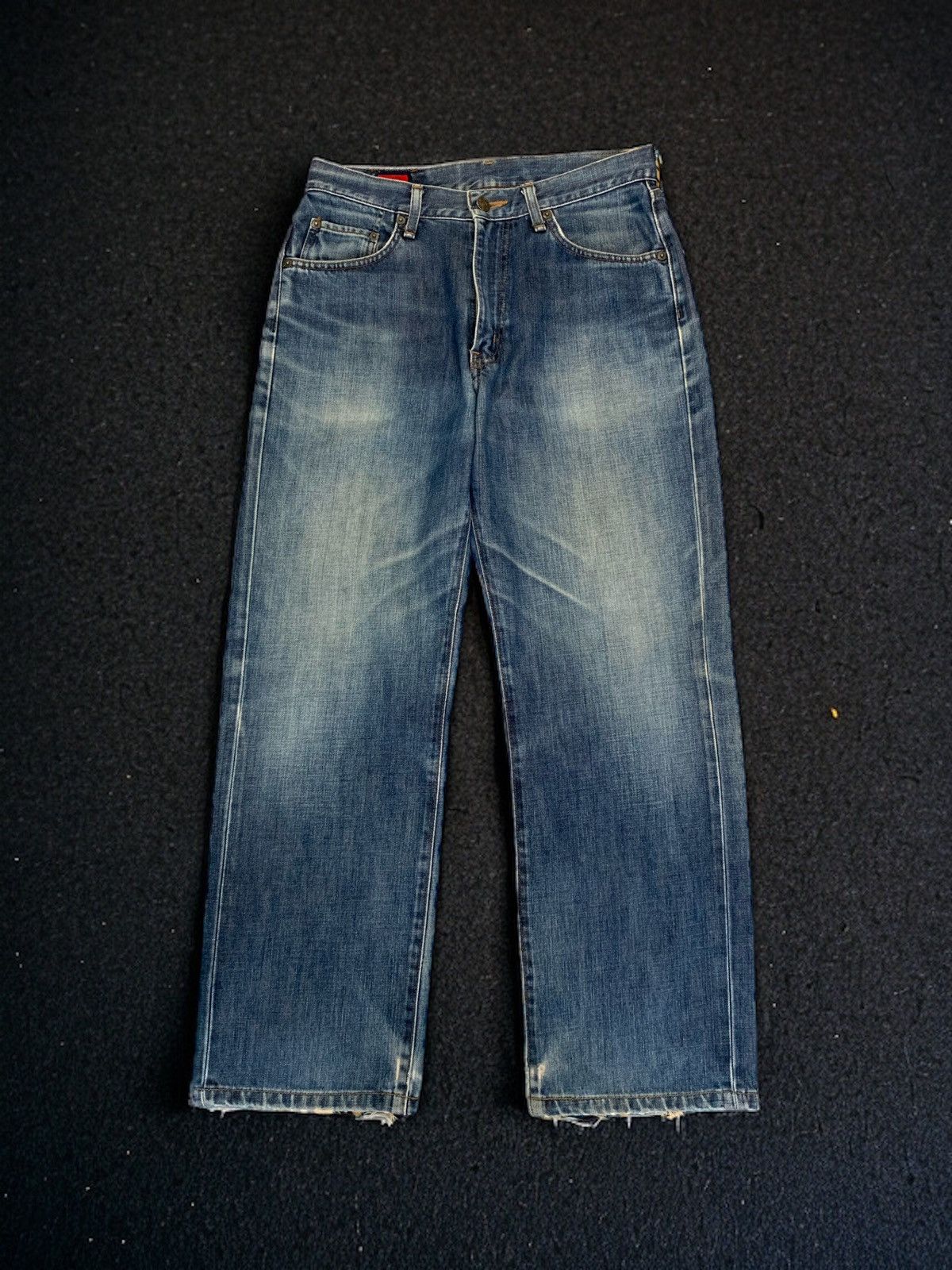 Edwin 503 Regular Stonewash Distressed Denim Pants (AB25)