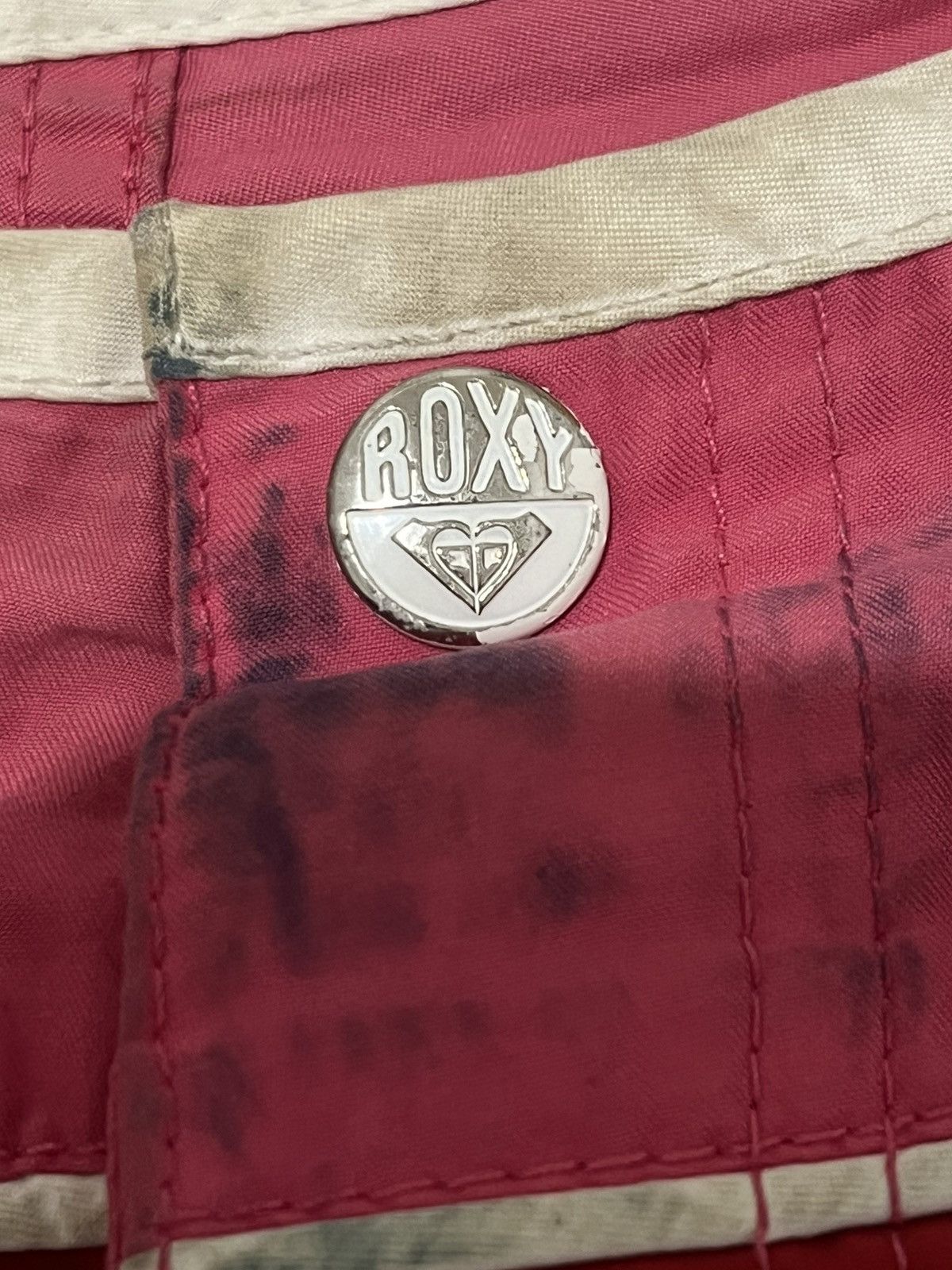 Japanese Brand VINTAGE Y2K ICON! Roxy Board Shorts Hot Pink Contrast Red Size US 29 - 5 Thumbnail