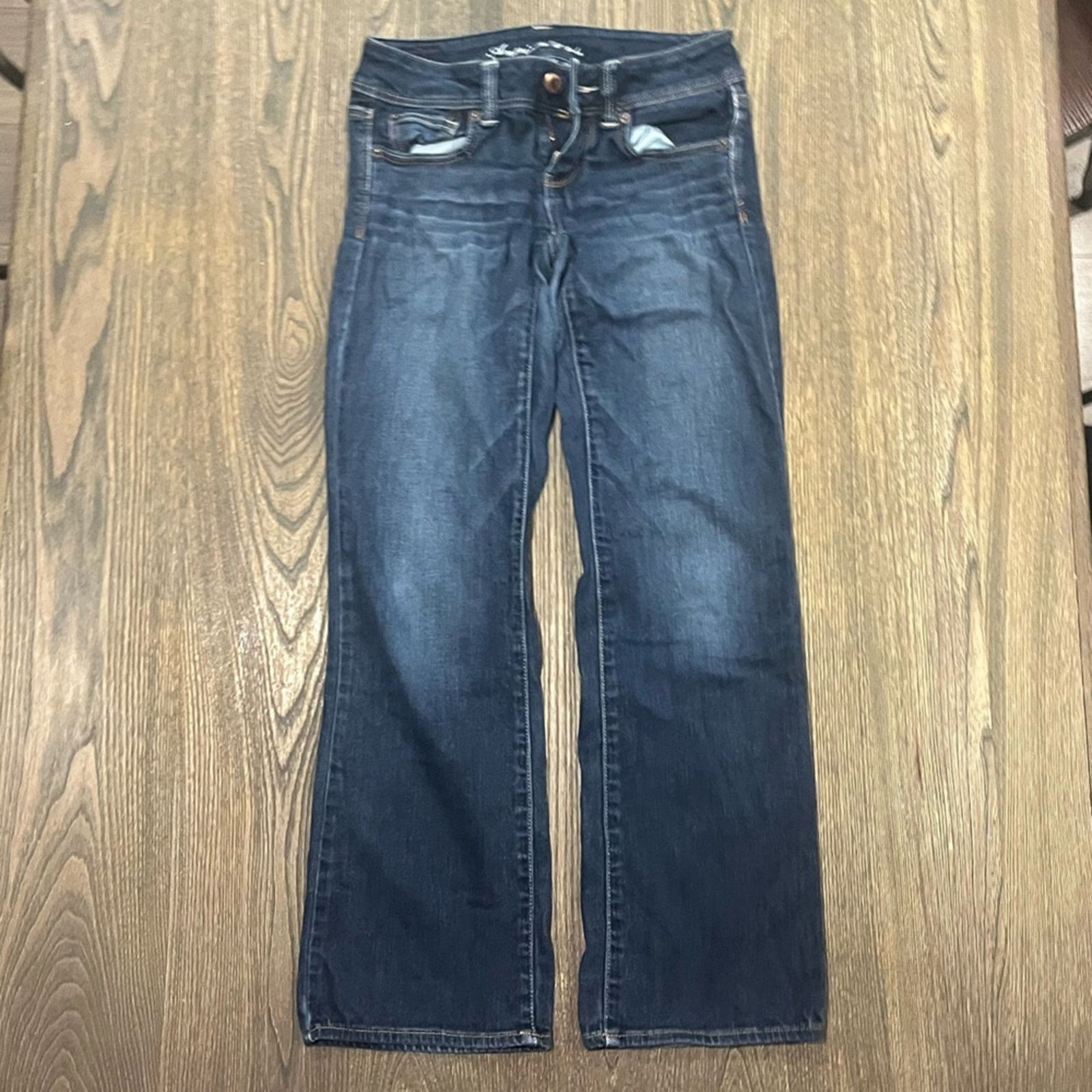 American Eagle Outfitters American Eagle Slim Boot Cut Jeans Whisker Denim Stretch Size 27" / US 4 / IT 40 - 1 Thumbnail