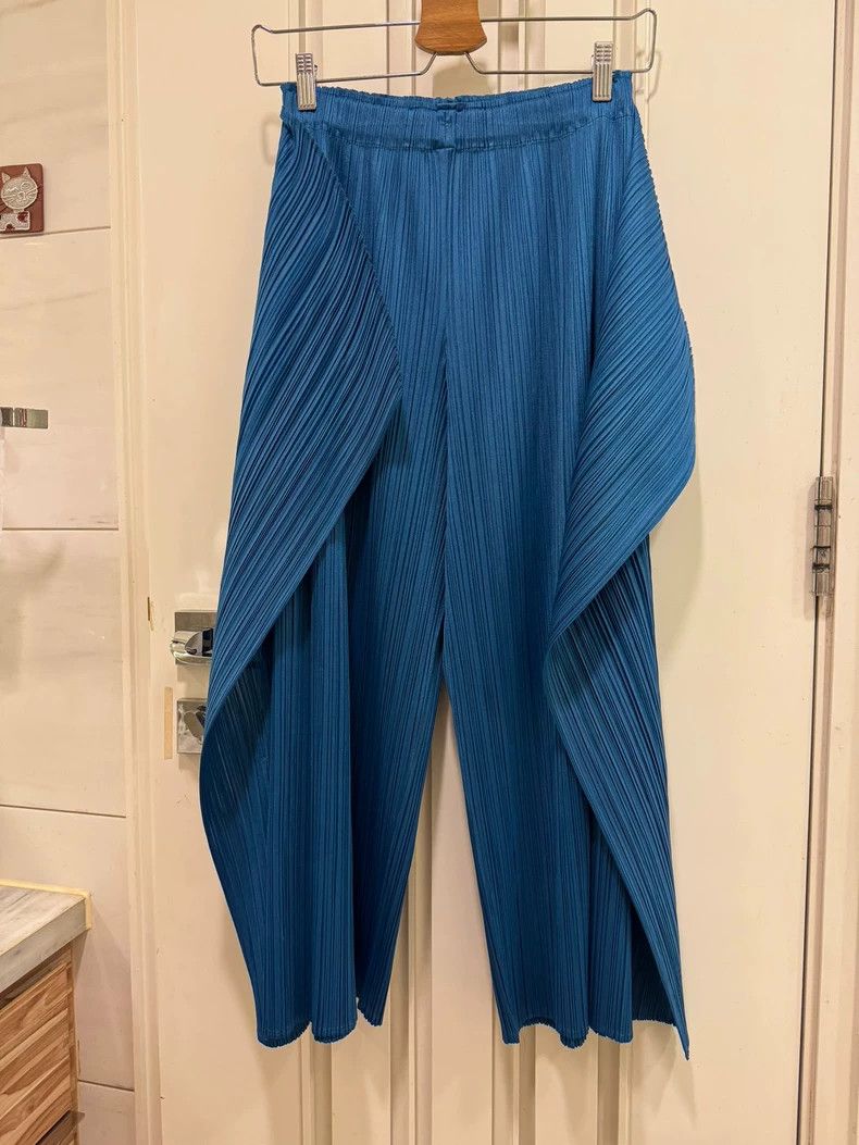 Issey Miyake Issey Miyake size:3 Blue pleated pants Size 42" / US 20 - 2 Thumbnail