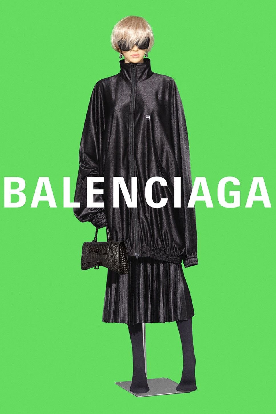 image of Balenciaga One Size Tracksuit Jacket in Black, Men's