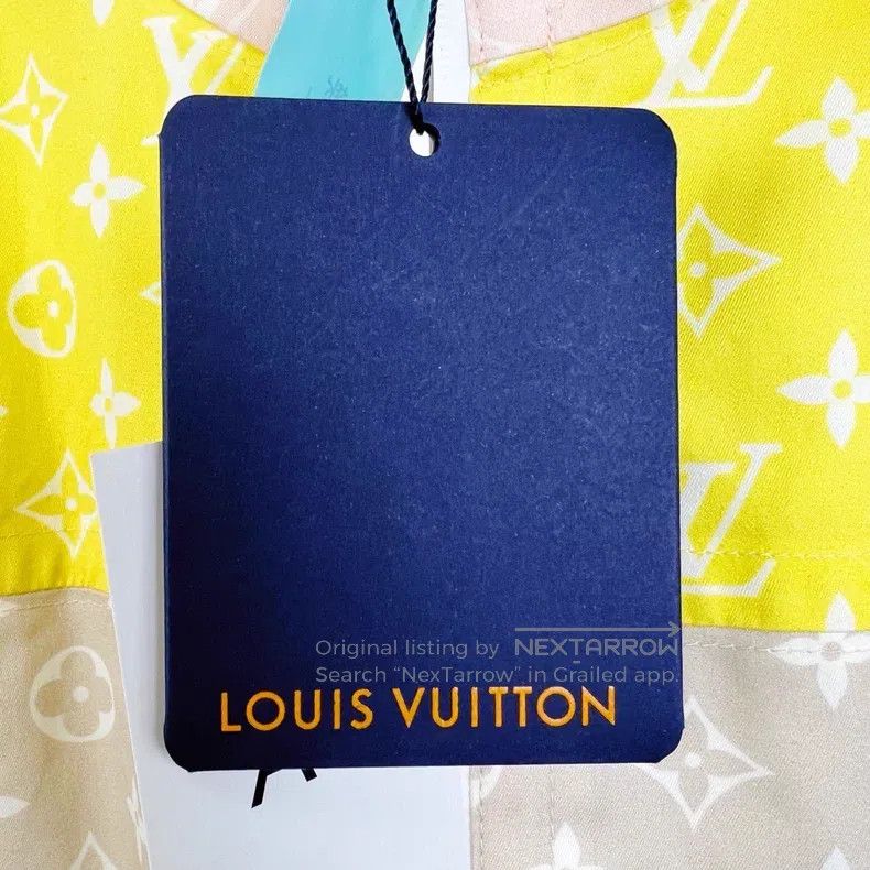 Louis Vuitton Louis Vuitton Brown Logo Full Print Color Block Pie Overco Size XS / US 0-2 / IT 36-38 - 4 Thumbnail