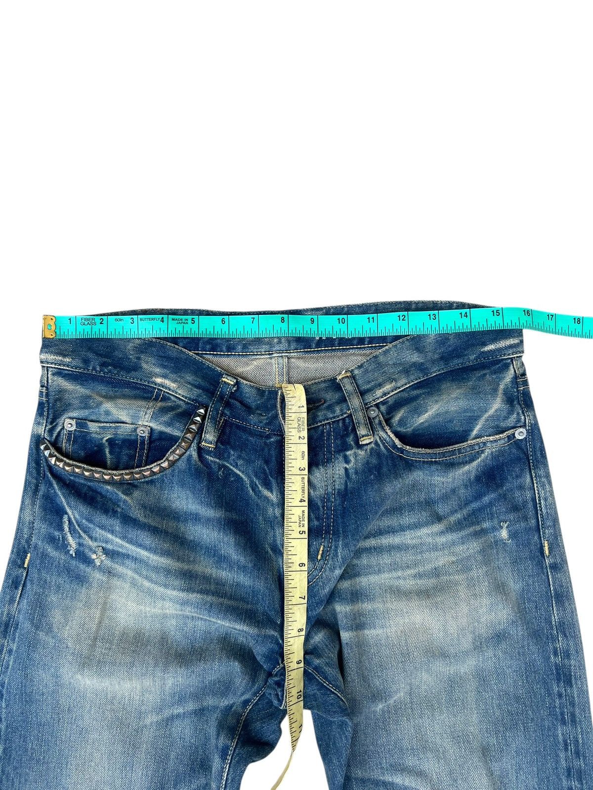 Hysteric Glamour Vintage Hysteric Glamour Distressed Denim Selvedge Jeans Size US 30 / EU 46 - 2 Thumbnail