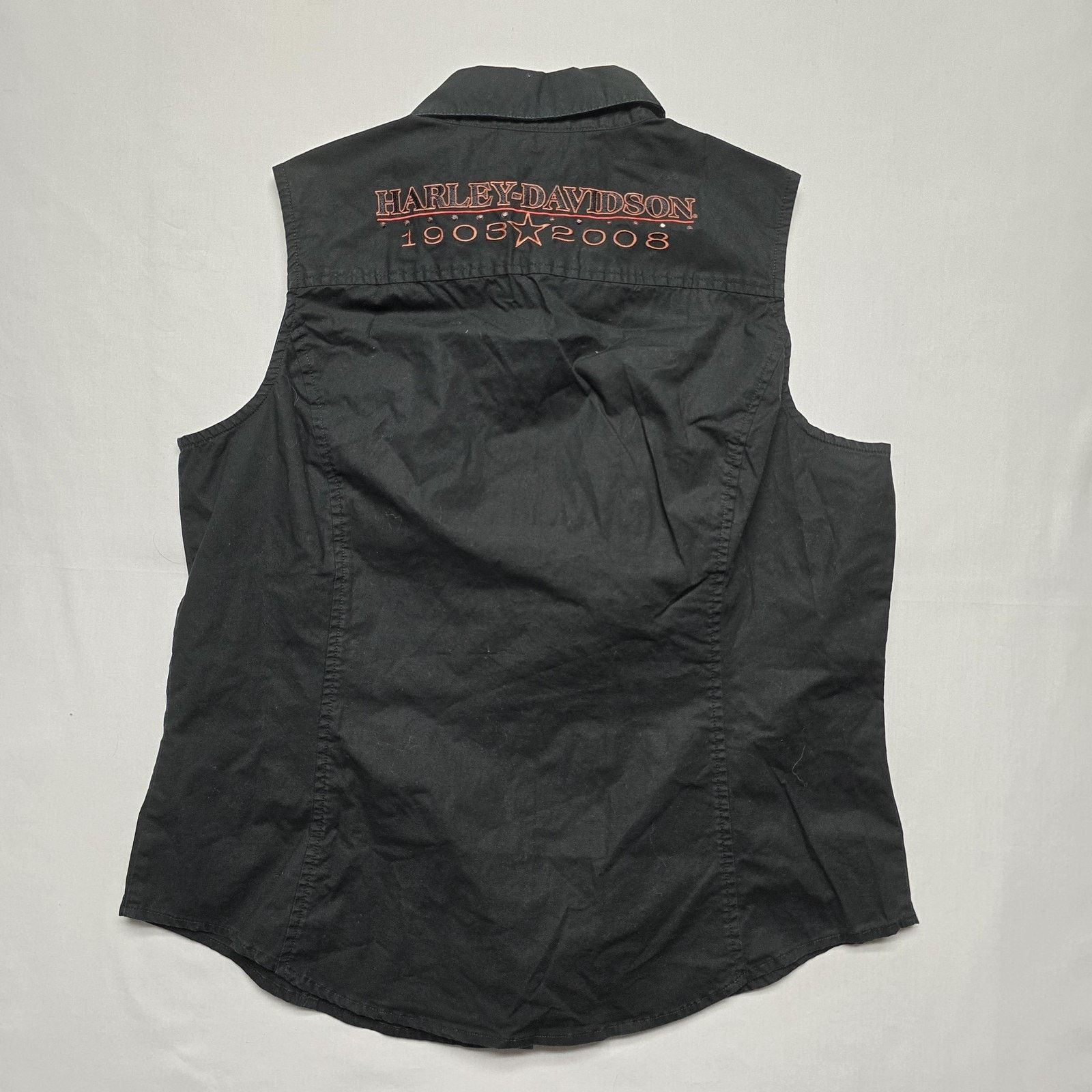 Harley Davidson Womens Harley Davidson Shirt XL Black 105th Sleeveless Size XL / US 12-14 / IT 48-50 - 7 Thumbnail