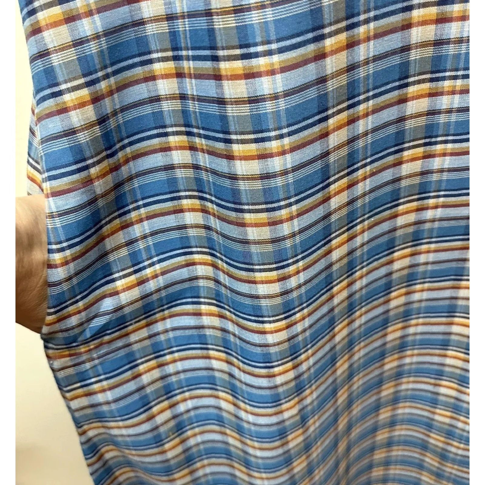 Vintage VINTAGE Mykee San Francisco Prairie Long Midi Dress Plaid Flutter Sleeve Modest Size S / US 4 / IT 40 - 6 Thumbnail