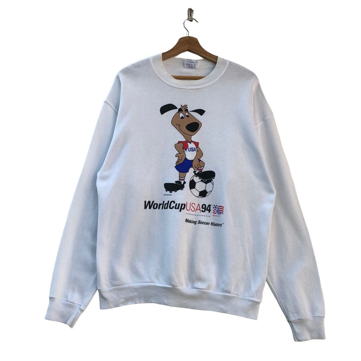 NFL × USA Olympics × Vintage Vintage 90s USA Football World Cup Team Sweatshirt Crewneck Size US M / EU 48-50 / 2 - 1 Thumbnail