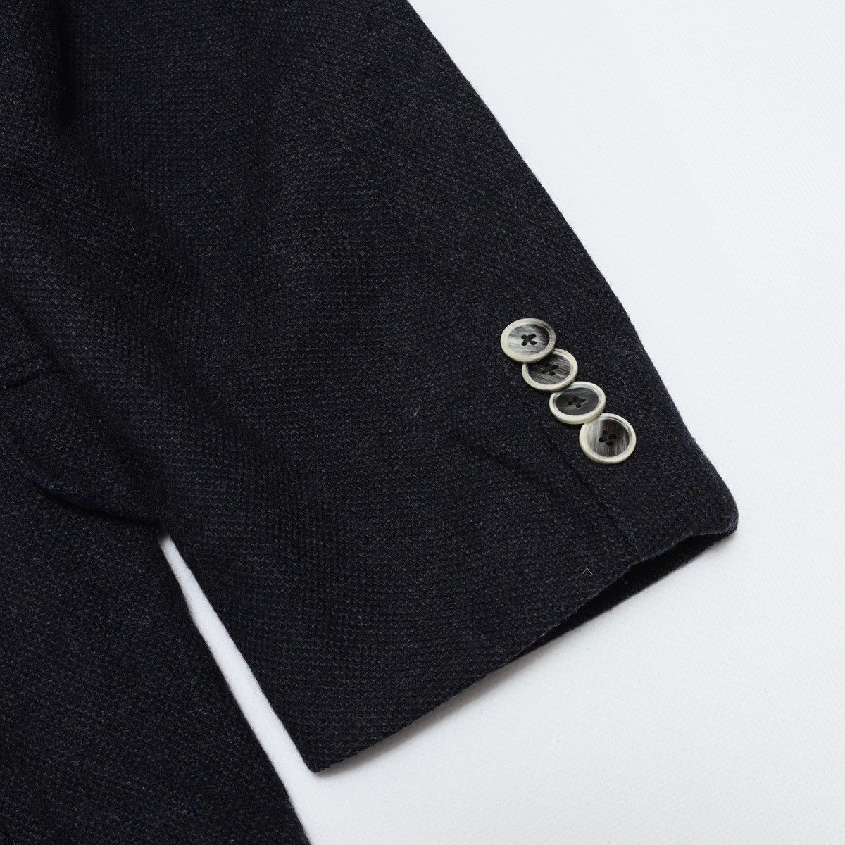 Caruso Raffaele Caruso Navy Blazer Jacket Wool Cashmere Size 46R - 15 Thumbnail