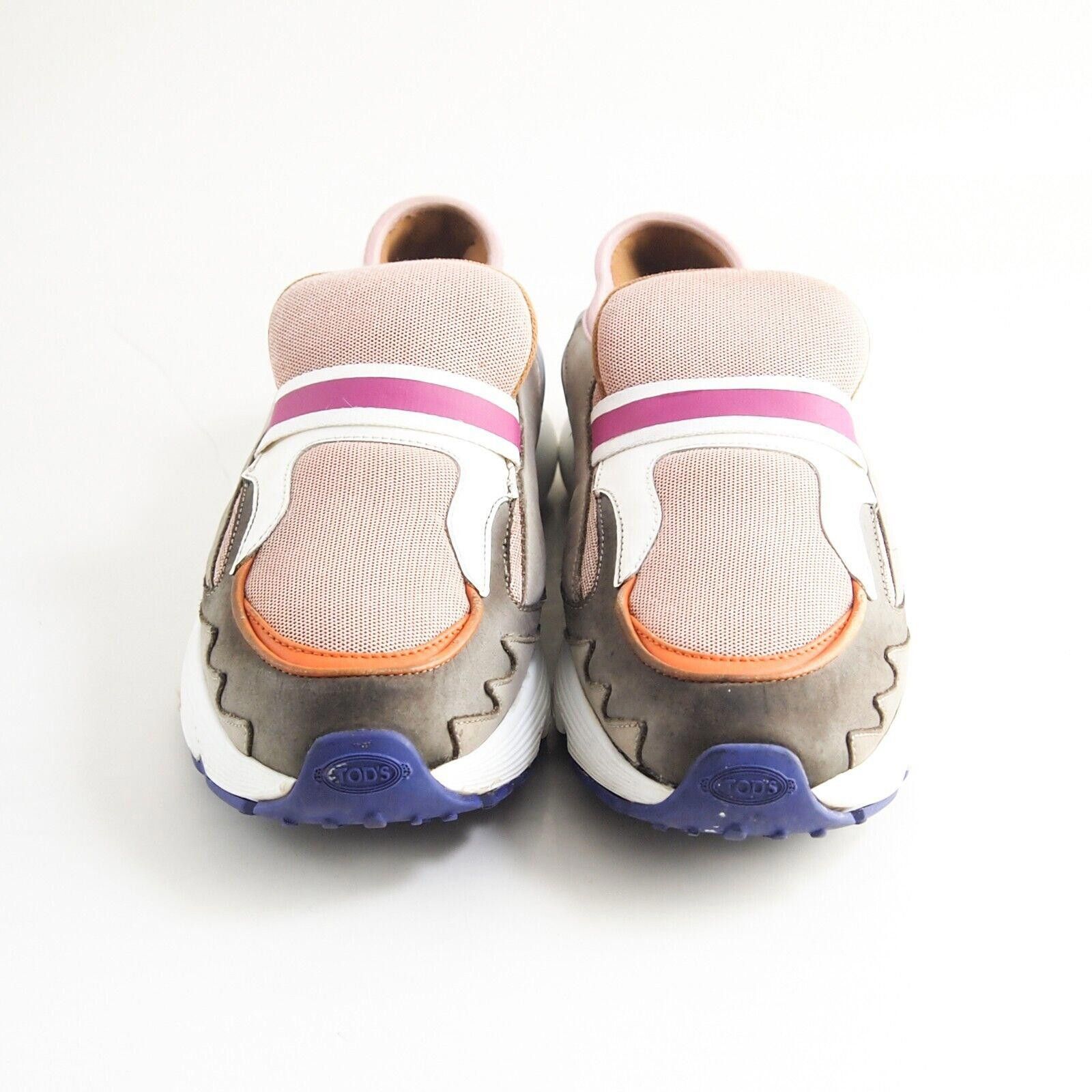 Tod's TOD's Slip Ons Sneakers Gray Suede Pink Mesh Size EU 38 US 8 Size US 8 / IT 38 - 3 Thumbnail