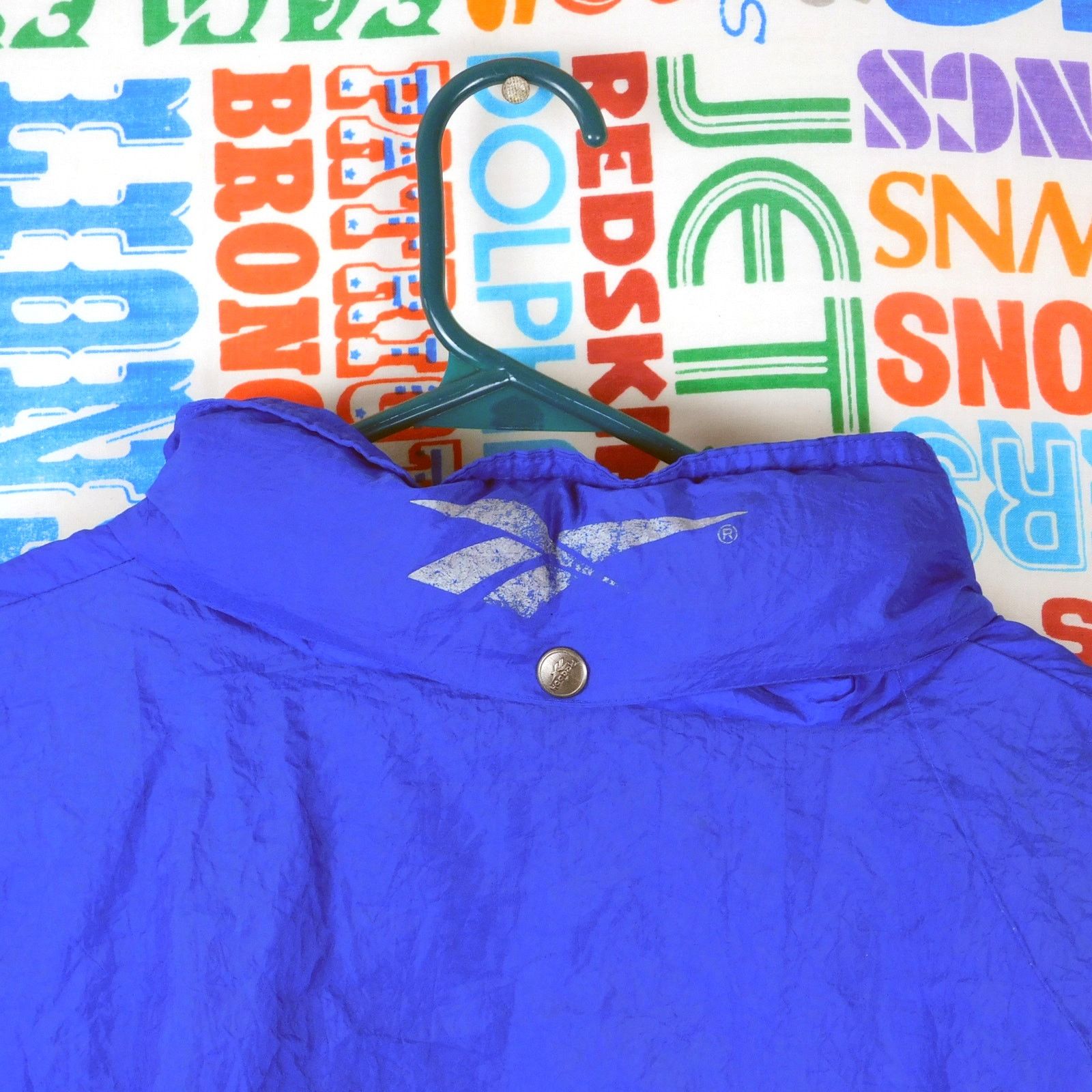 Reebok 90s Reebok Windbreaker Size 2XL Blue Shoulder Logo Kamikaze Size US XXL / EU 58 / 5 - 7 Thumbnail