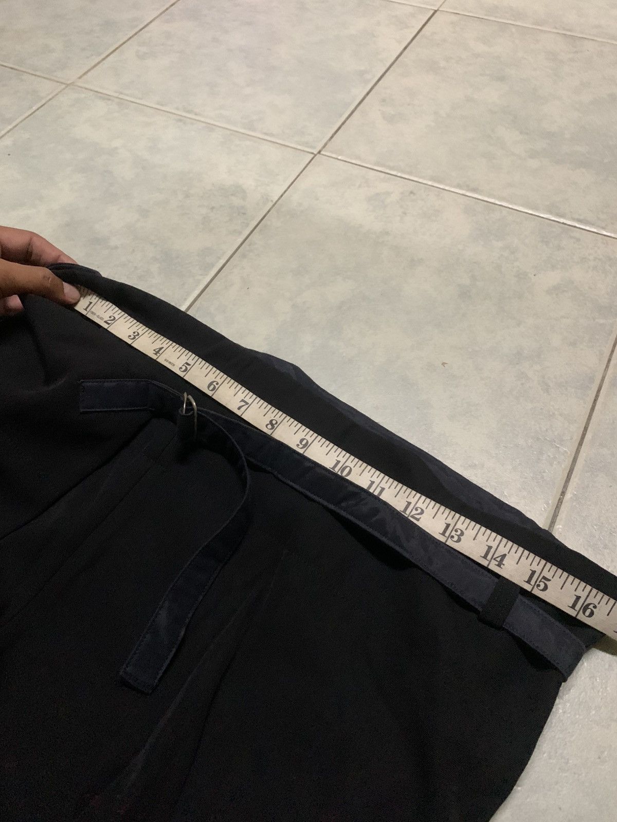 Yohji Yamamoto Y's Yohji Yamamoto Black Maxi Skirt Size 38" / US 16 / IT 52 - 14 Thumbnail