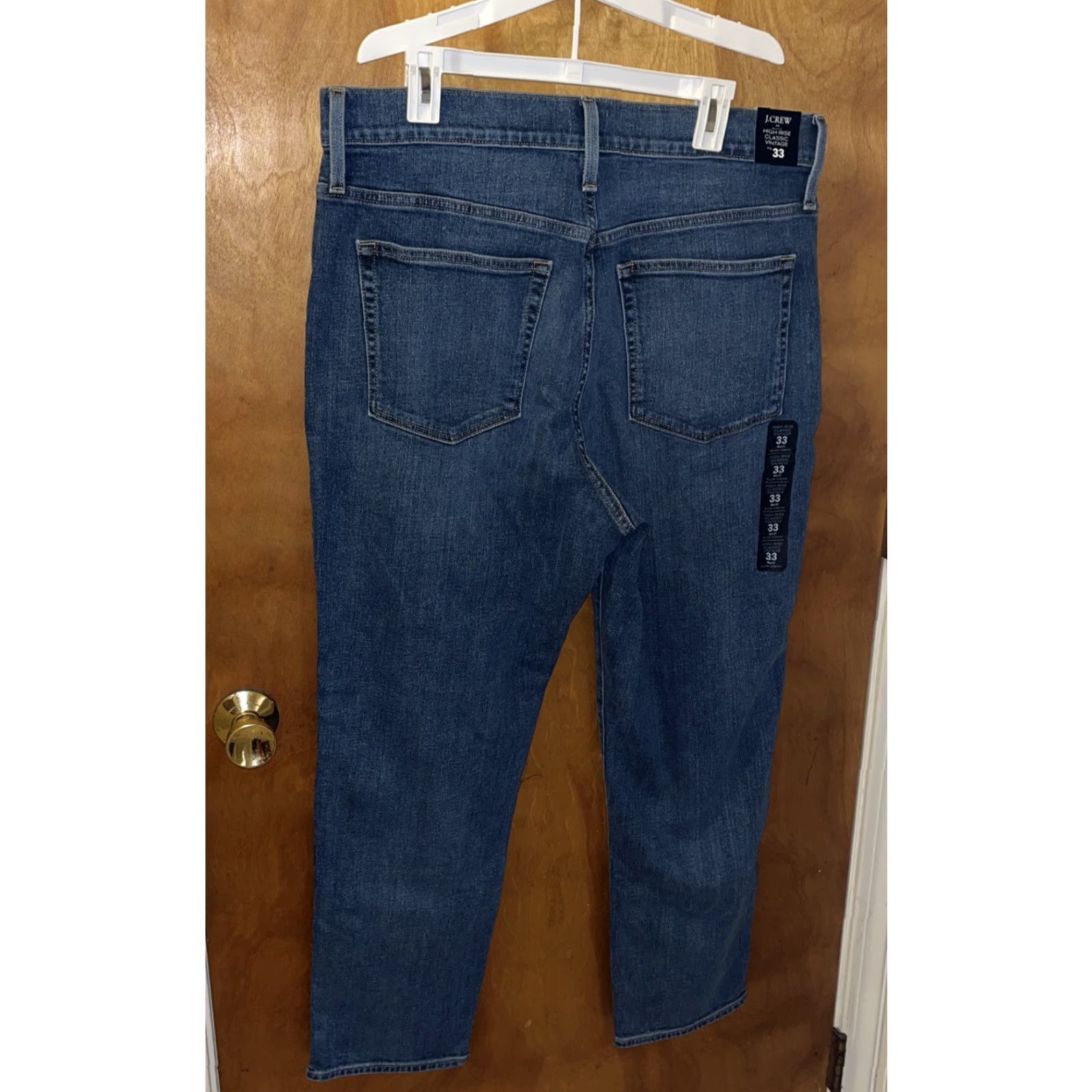 J.Crew J.Crew High Rise Classic Jeans Womens 33x27.5 Blue Stretch 14" Rise Denim Regular Size 24" / US 00 / IT 34 - 4 Thumbnail