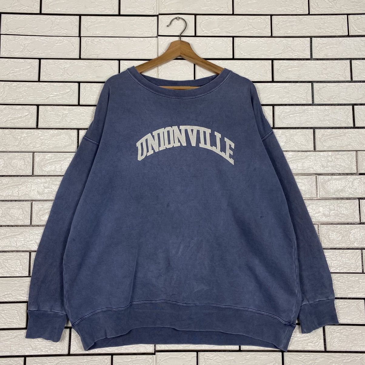 Japanese Brand Vintage Sweatshirt Union Ville Big Logo Spell Out Size US XL / EU 56 / 4 - 2 Thumbnail