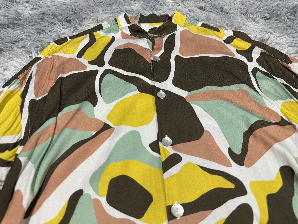 Other 🔥Costumein Abstract Rayon Shirt Ls Mandarin Collar Size US XL / EU 56 / 4 - 3 Thumbnail
