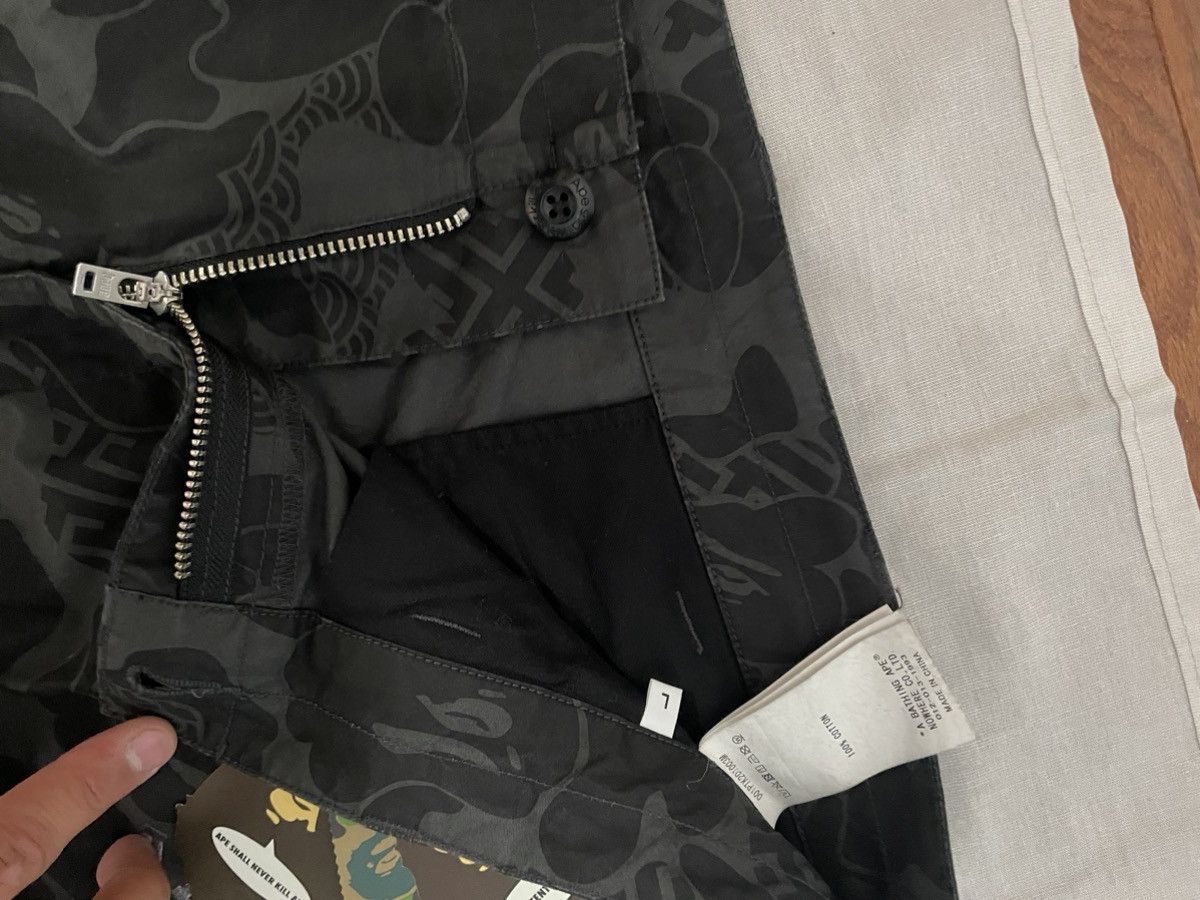Bape BAPE 1st Camo Cargo Pants ‘Black’ Size US 35 - 5 Thumbnail
