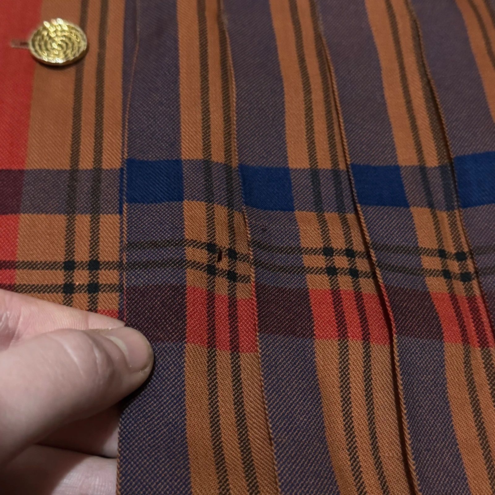 Yves Saint Laurent 70s-80s Yves Saint Laurent plaid skirt Size 28" / US 6 / IT 42 - 9 Thumbnail