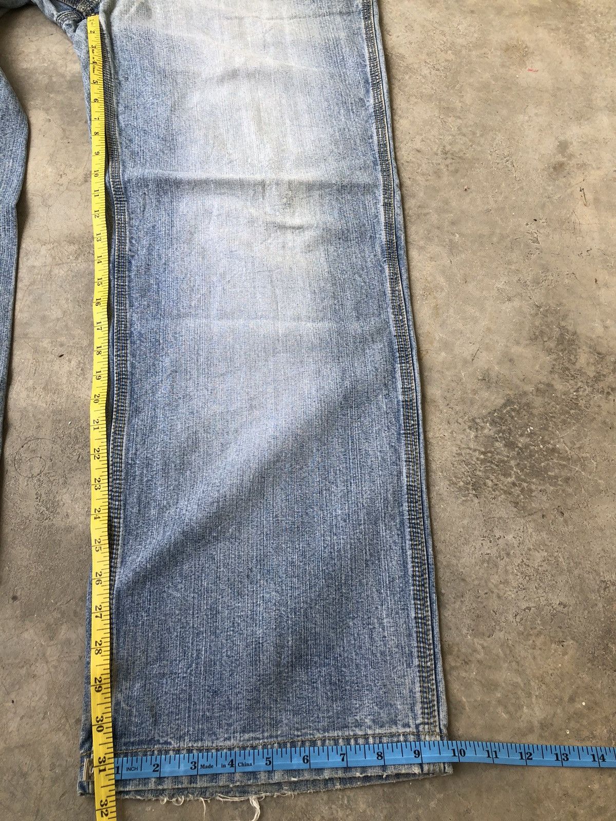 Fubu Ecko Unltd Y2K Loose Fit Light Blue Baggy Denim Size US 38 / EU 54 - 19 Thumbnail