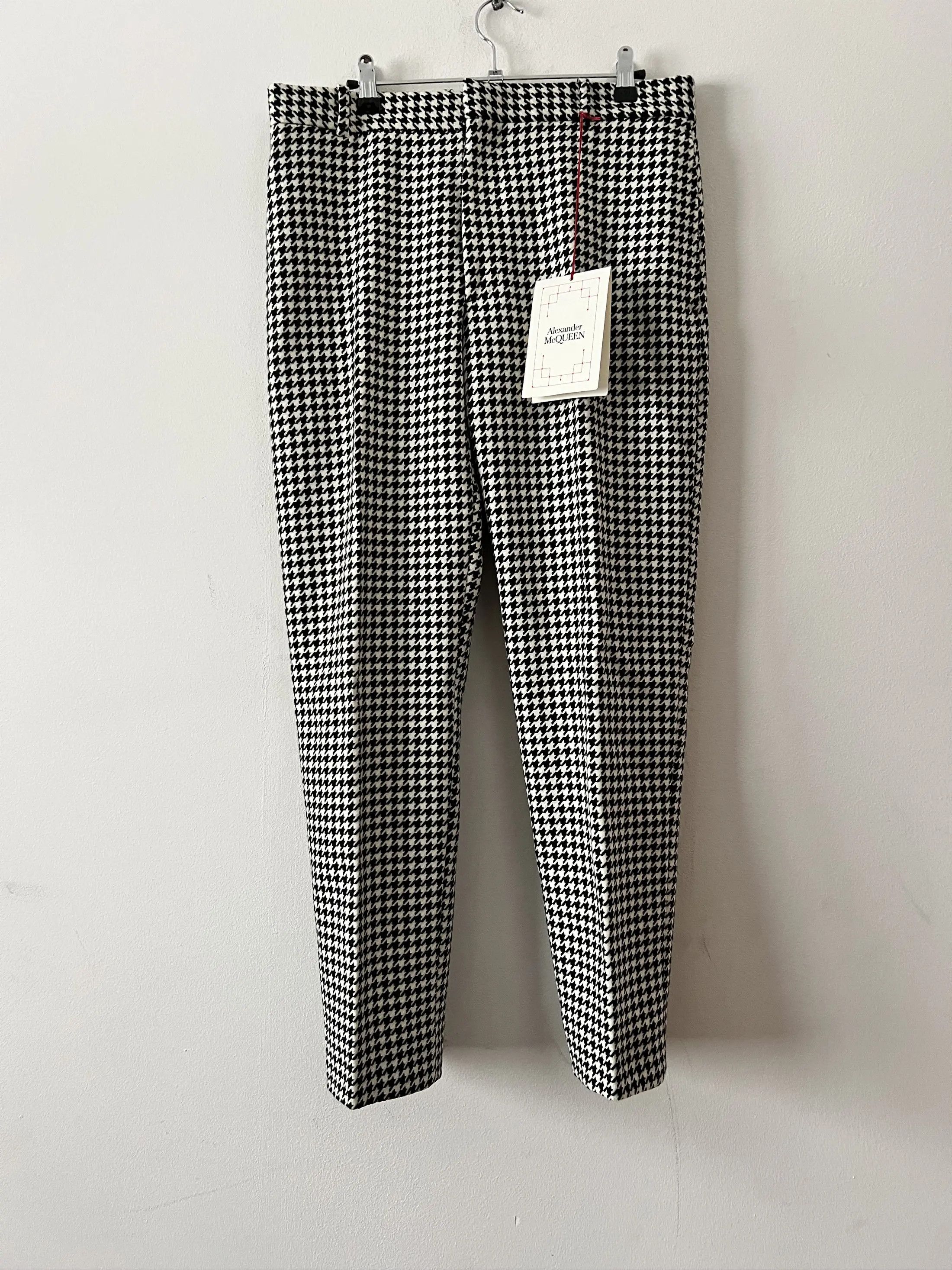 Alexander McQueen BNWT Beautiful Pied De Poule Trousers Size US 32 / EU 48 - 4 Thumbnail