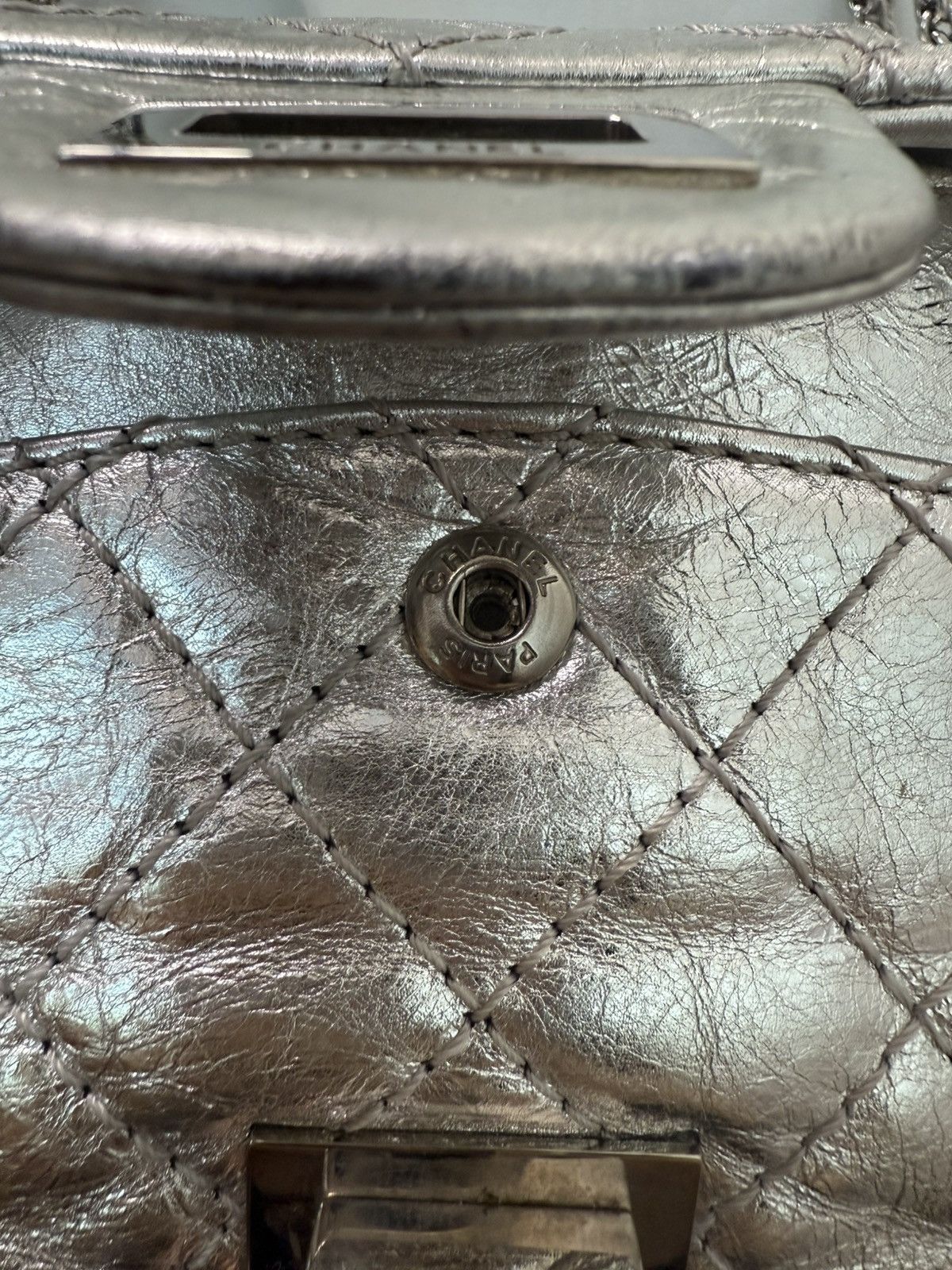 Chanel Chanel 2.55 silver shoulder bag Size ONE SIZE - 10 Thumbnail