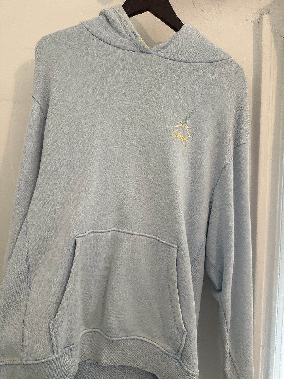Jordan Brand × Union LA Jordan x Union LA Baby Blue Hoodie Size US L / EU 52-54 / 3 - 5 Thumbnail