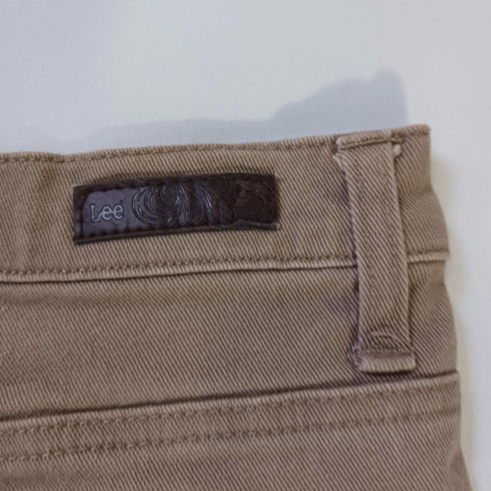 Lee Lee Relaxed Fit Womens Brown Straight Leg Jeans 16M (34×30) Size 38" / US 16 / IT 52 - 4 Thumbnail