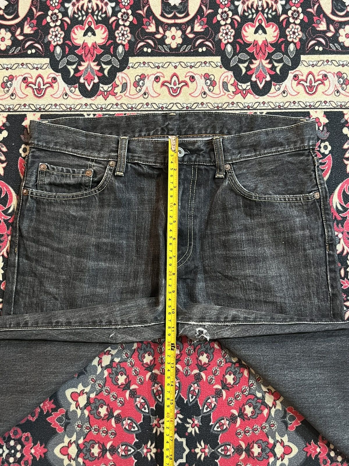 Undercover × Uniqlo Vintage Uniqlo UJ Dark Whisker Regular Fit Straight Leg Jean Size US 33 - 12 Thumbnail