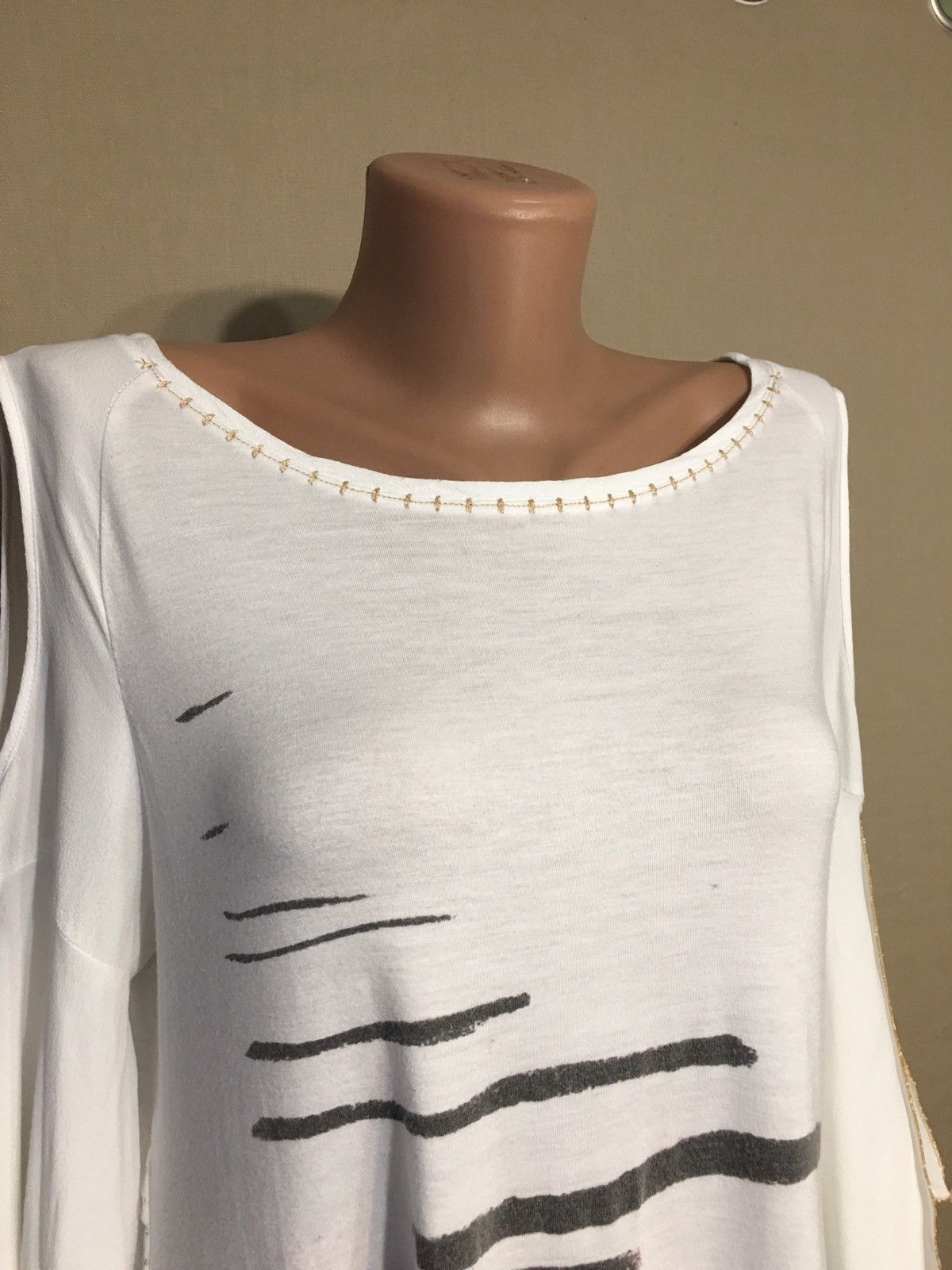 Other ELISA CAVALETTI by DANIELA DALLAVALLE Cotton Designer Blouse Size M / US 6-8 / IT 42-44 - 4 Thumbnail