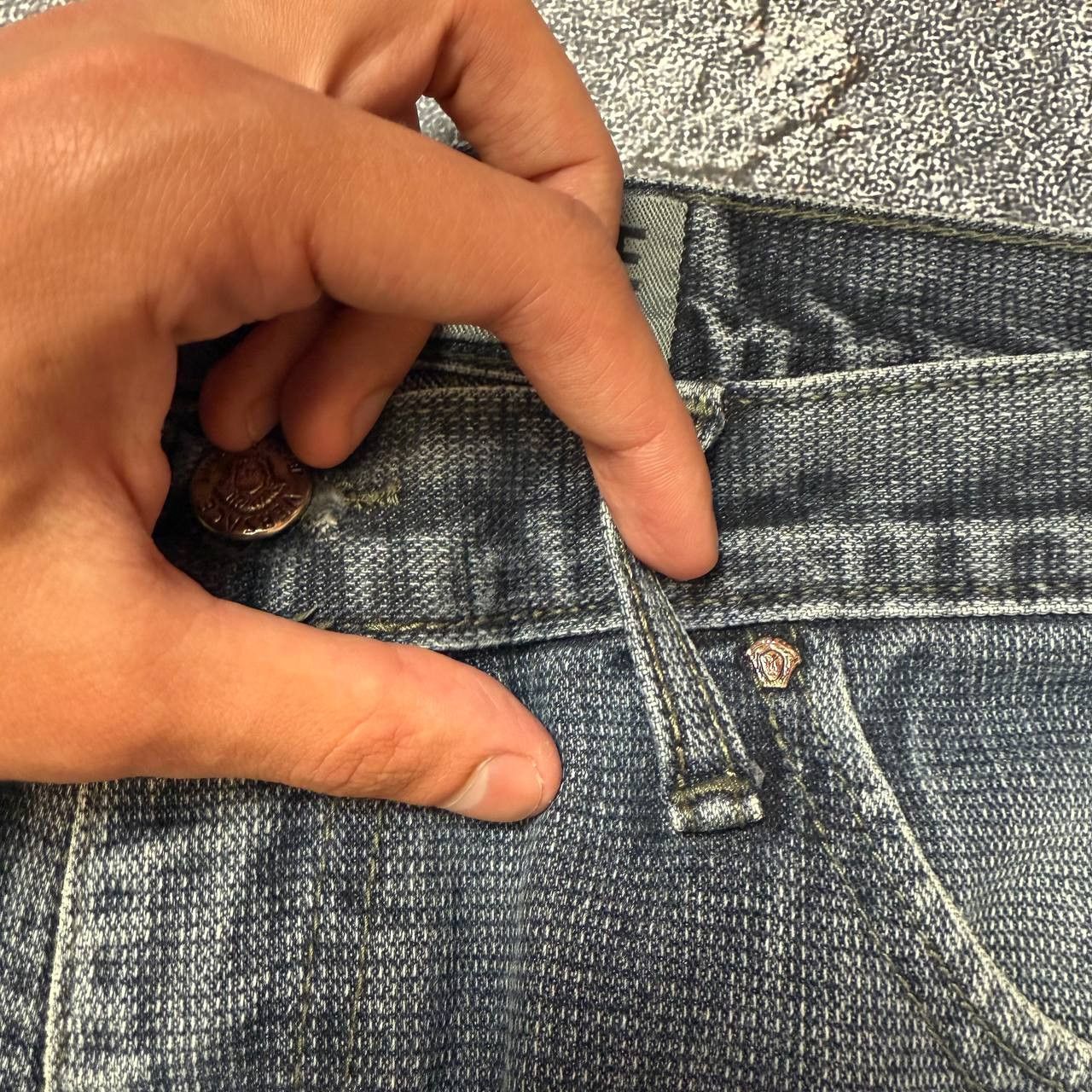 Versace Jeans Couture Vintage Versace Couture Grey Denim Jeans Size US 32 / EU 48 - 6 Thumbnail