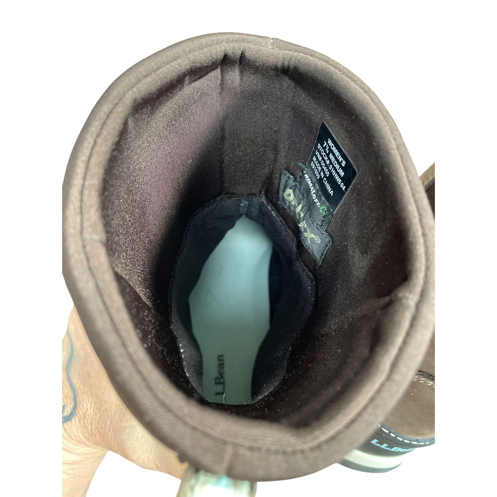 L.L. Bean L.L. Bean Tex 2.5 Womans Brown Black Waterproof Winter Boots Size US 7.5 / IT 37.5 - 11 Thumbnail