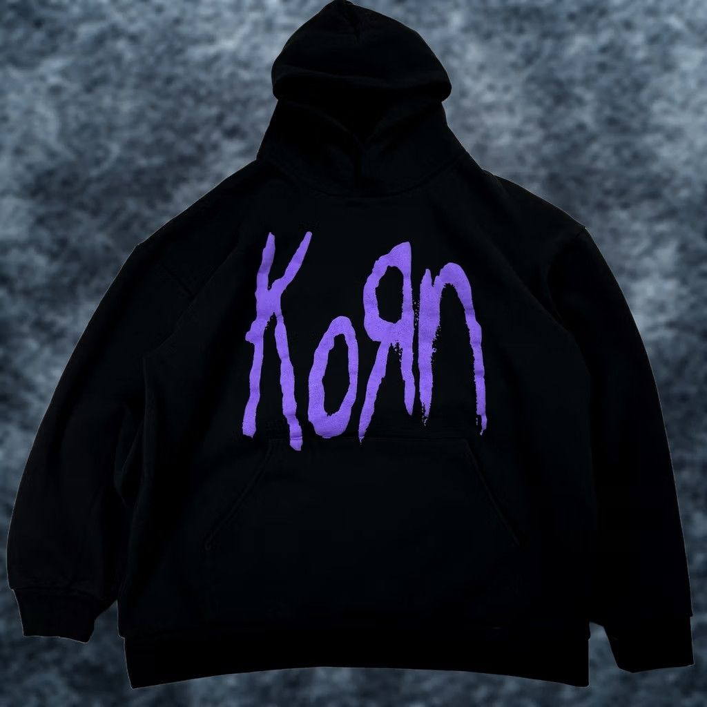 Vintage Korn North America Tour 2024 Live Black Fleece Hoodie Sweatshirt 3XL Size US XXL / EU 58 / 5 - 1 Thumbnail