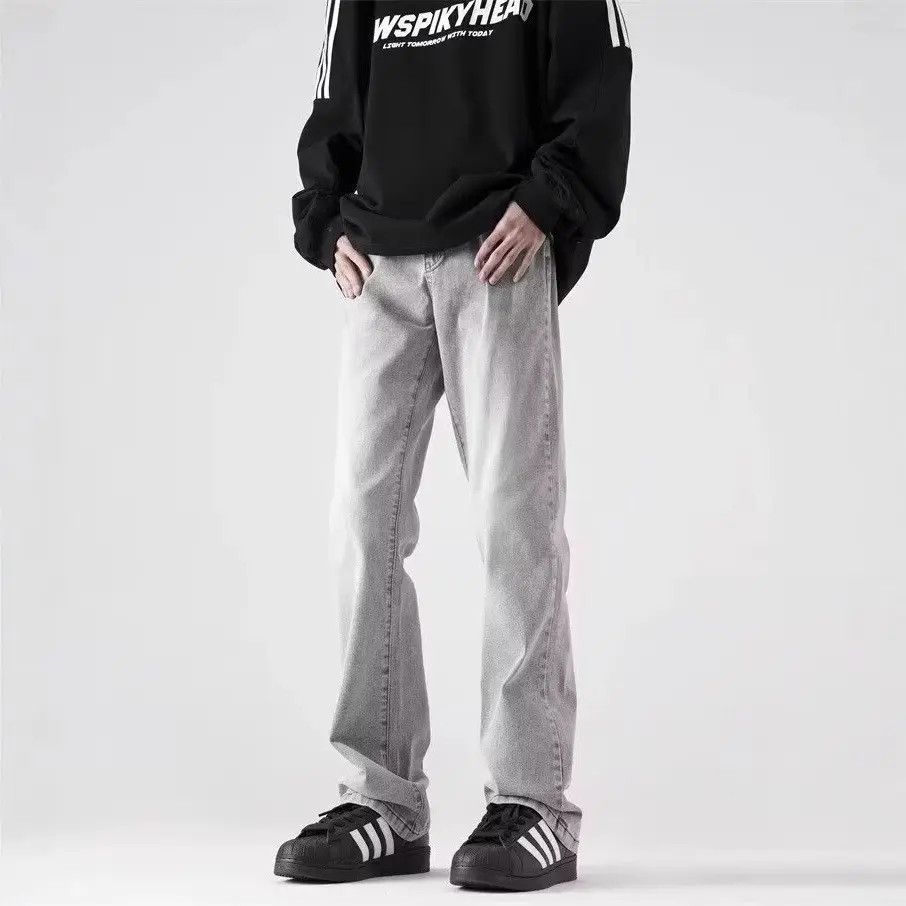 Japanese Brand × Jean Retro high street straight tube micro flared jeans Size US 32 / EU 48 - 6 Thumbnail