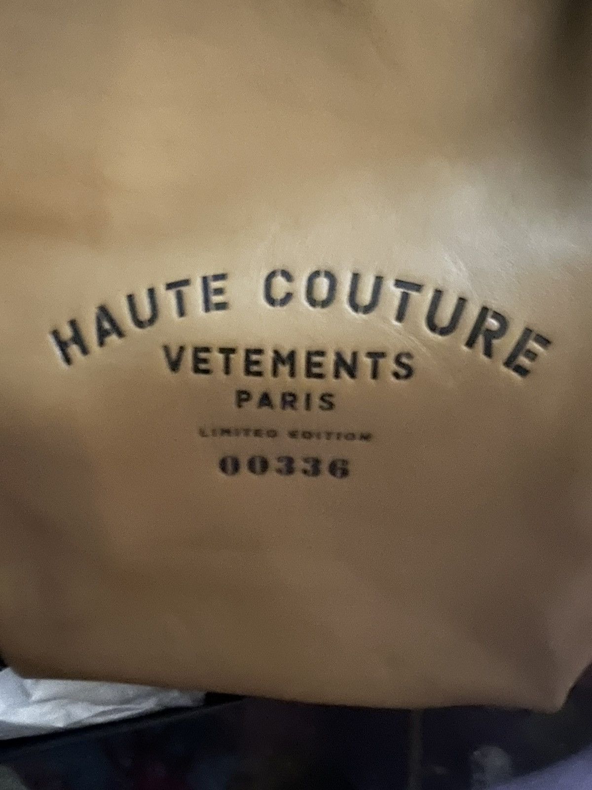 Vetements Vetement Couture Leather Paperbag Clutch Bag, 2019 Size ONE SIZE - 7 Thumbnail