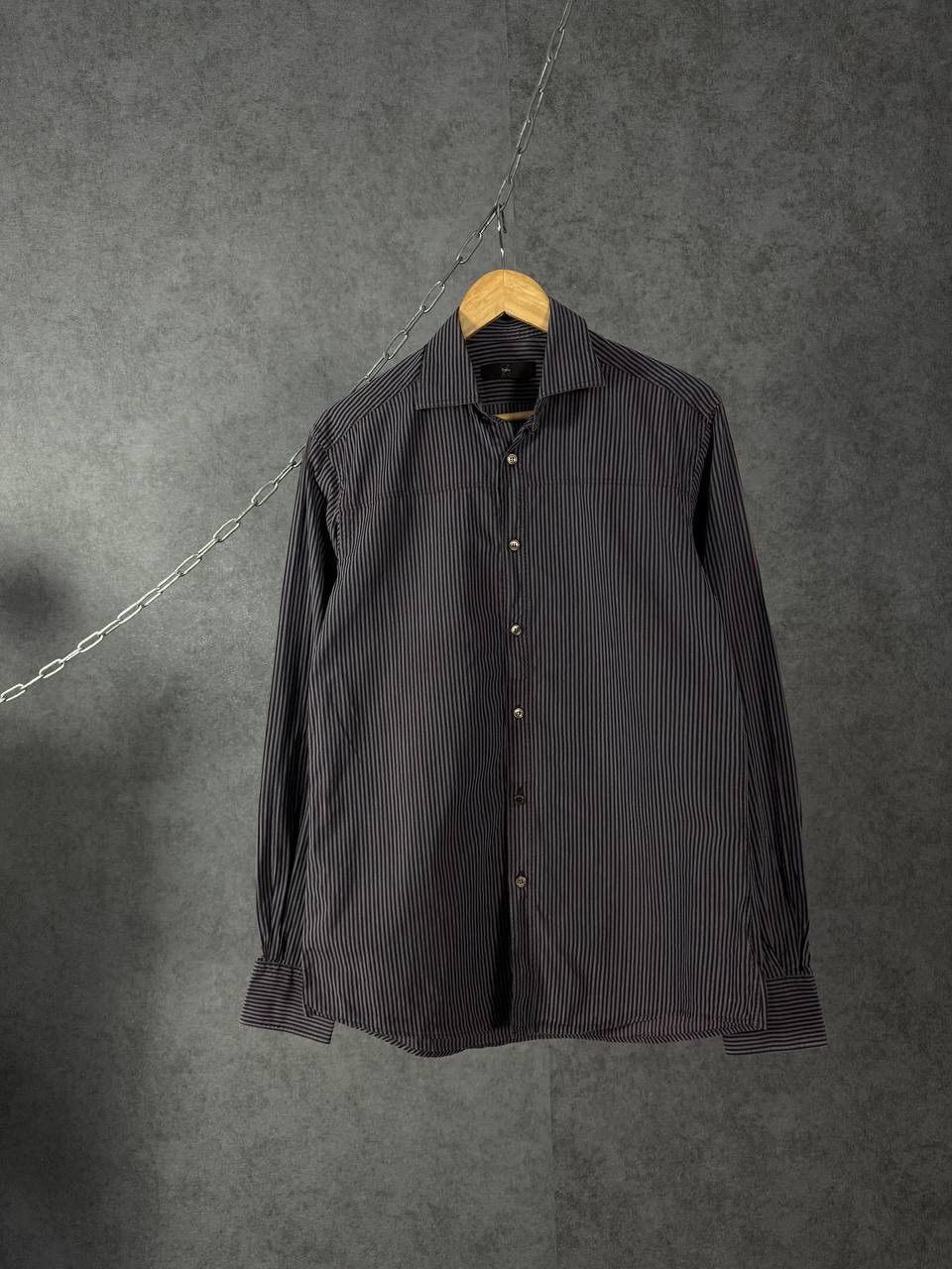 Z Zegna Z Zegna luxury designer striped shirt Size US L / EU 52-54 / 3 - 1 Thumbnail