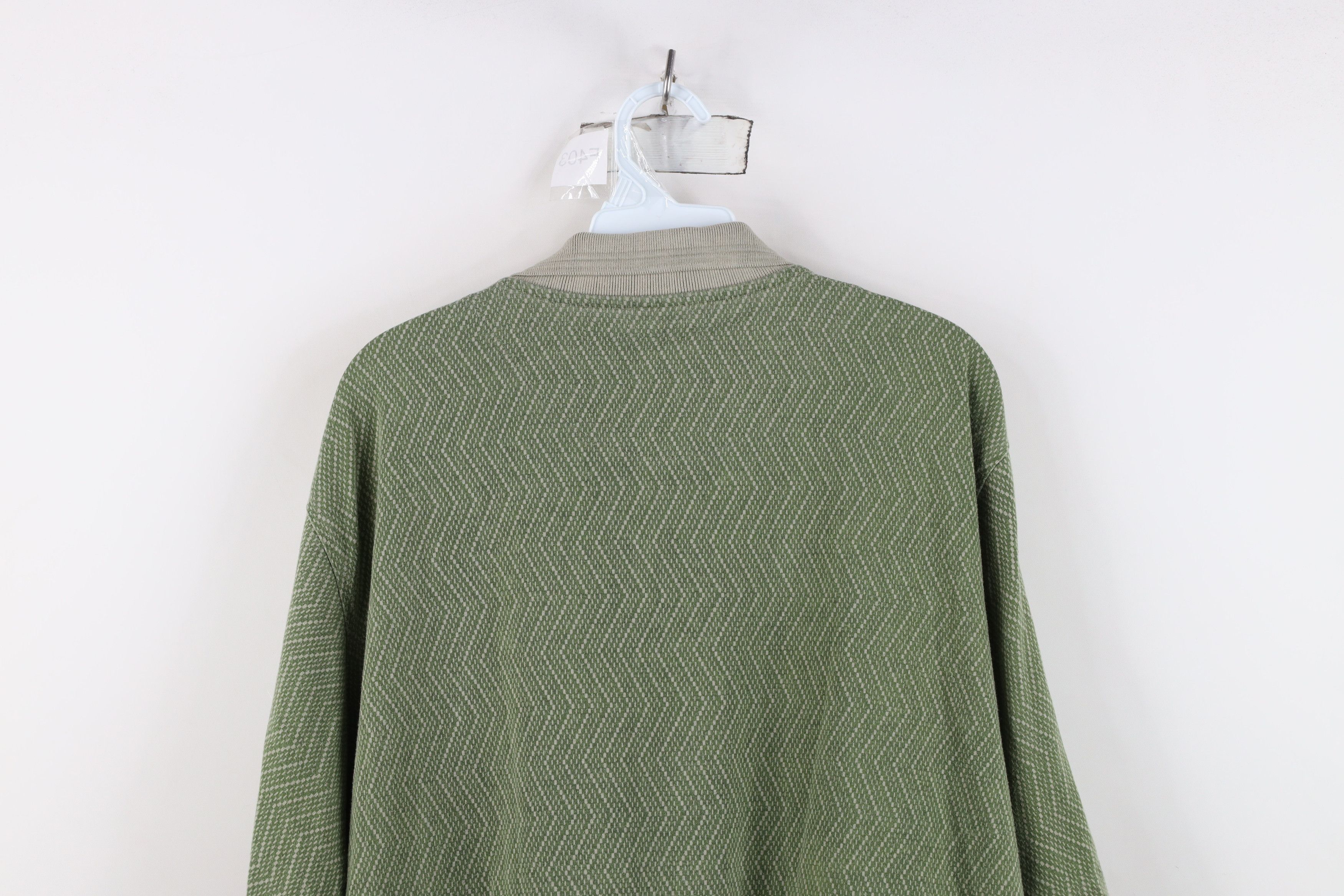 Vintage Vintage 90s Streetwear Knit Pullover Polo Shirt Green Size US XXL / EU 58 / 5 - 12 Thumbnail