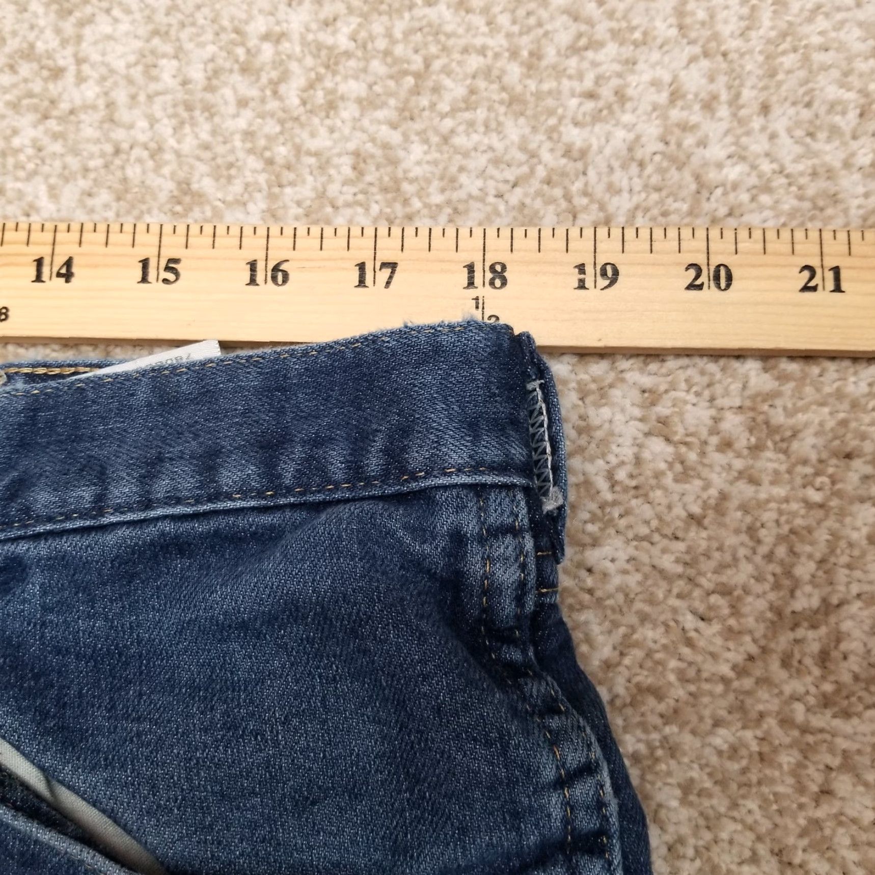 Wrangler Wrangler Jeans Men 38x32 Blue Denim Regular Fit 5-Pocket Design Cotton Polyester Vintage 90s USA Jeans Mens Size US 38 / EU 54 - 6 Thumbnail