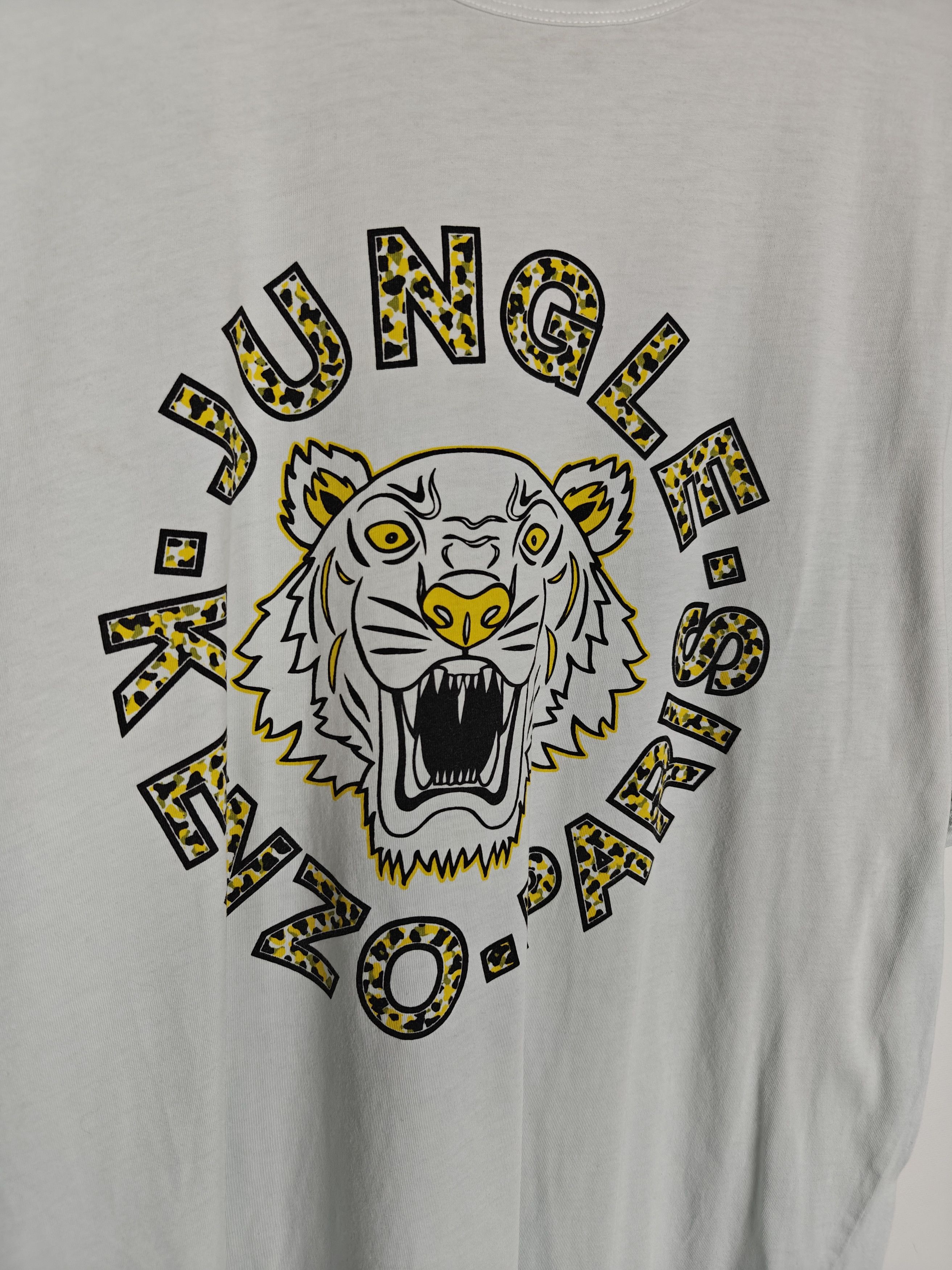 Kenzo Kenzo Paris T-Shirt Tiger Logo Tee White Crew size XL Size US XL / EU 56 / 4 - 4 Thumbnail