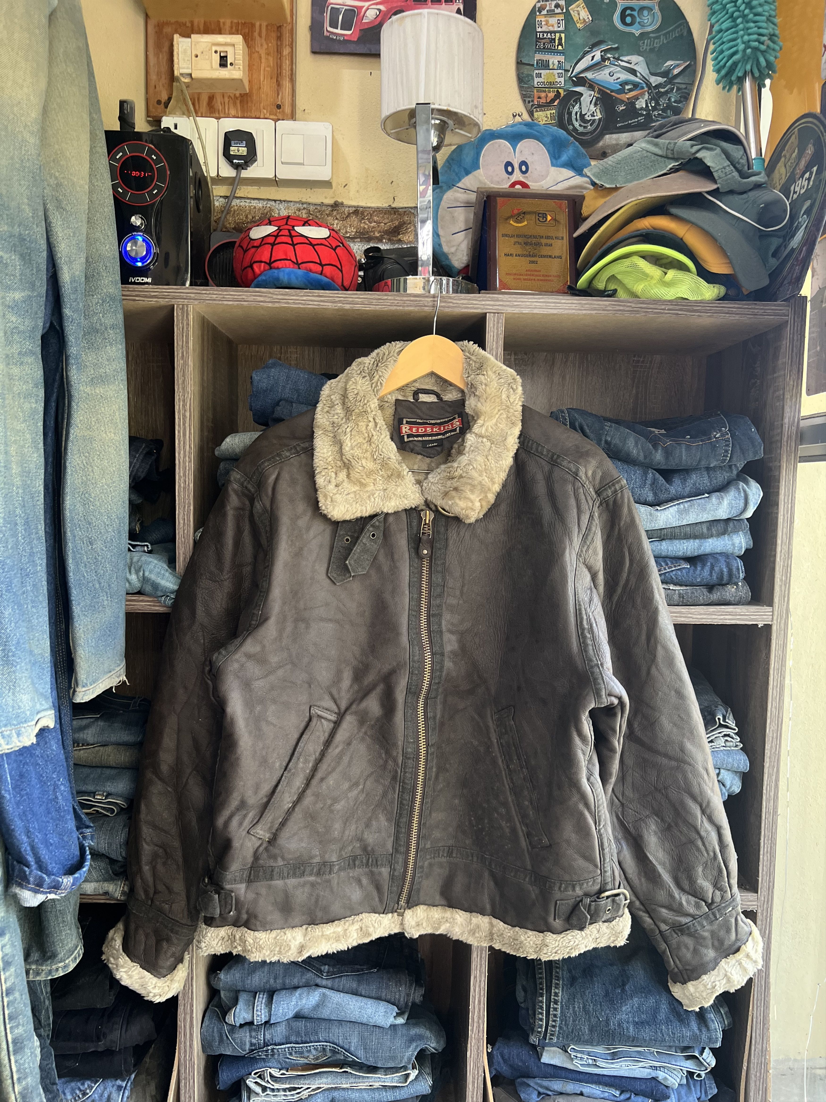 Other 🔥Vintage Redskins B-2 Shearling Jacket Size US S / EU 44-46 / 1 - 16 Thumbnail