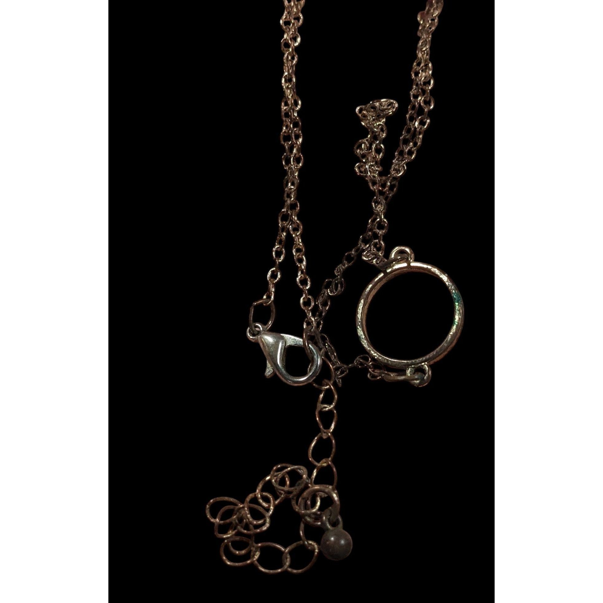 Other Minimalist Gold Tone Open Ring Pendant Necklace Size ONE SIZE - 3 Thumbnail