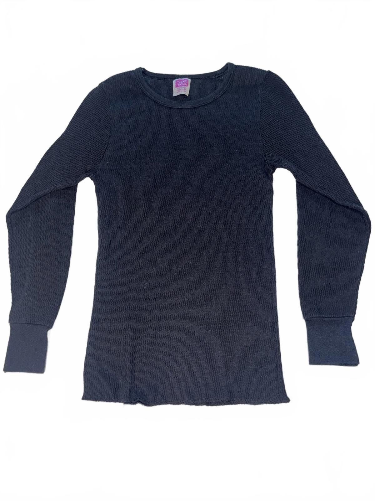 Designer Hanes Her Way Women's Thermal Long Sleeve Top - Medium Size M / US 6-8 / IT 42-44 - 1 Thumbnail