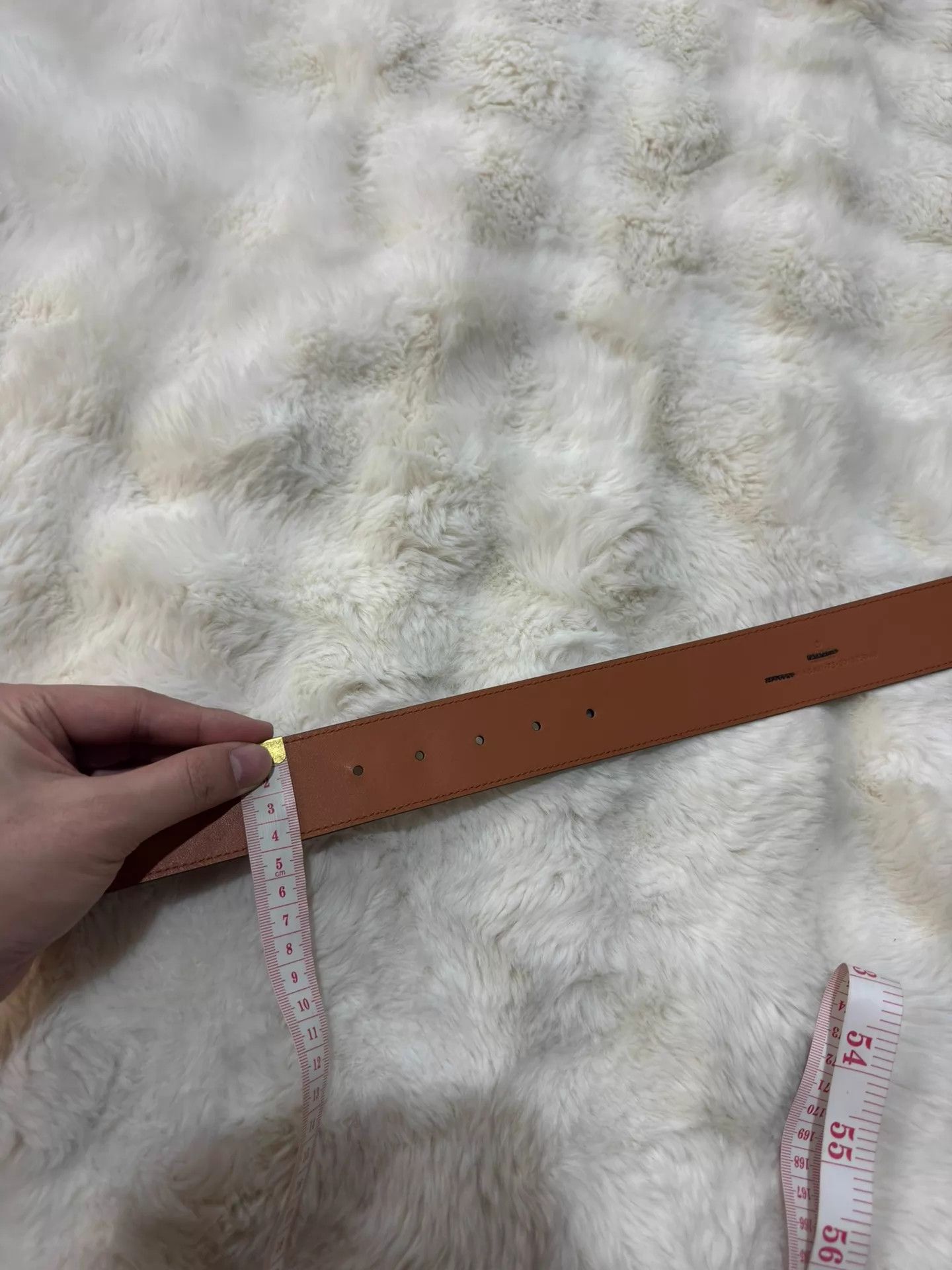 Gucci Gucci Color-Blocked GG Gold Buckle Belt 75 Size ONE SIZE - 7 Thumbnail