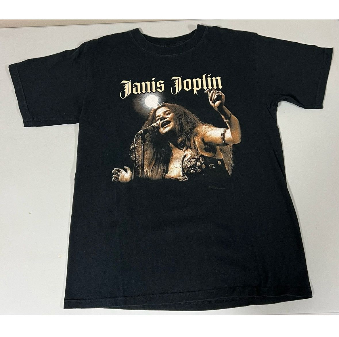 Band Tees Black Janis Joplin Singer Rock Band Tee T-Shirt Size L ✨ Size US L / EU 52-54 / 3 - 2 Thumbnail