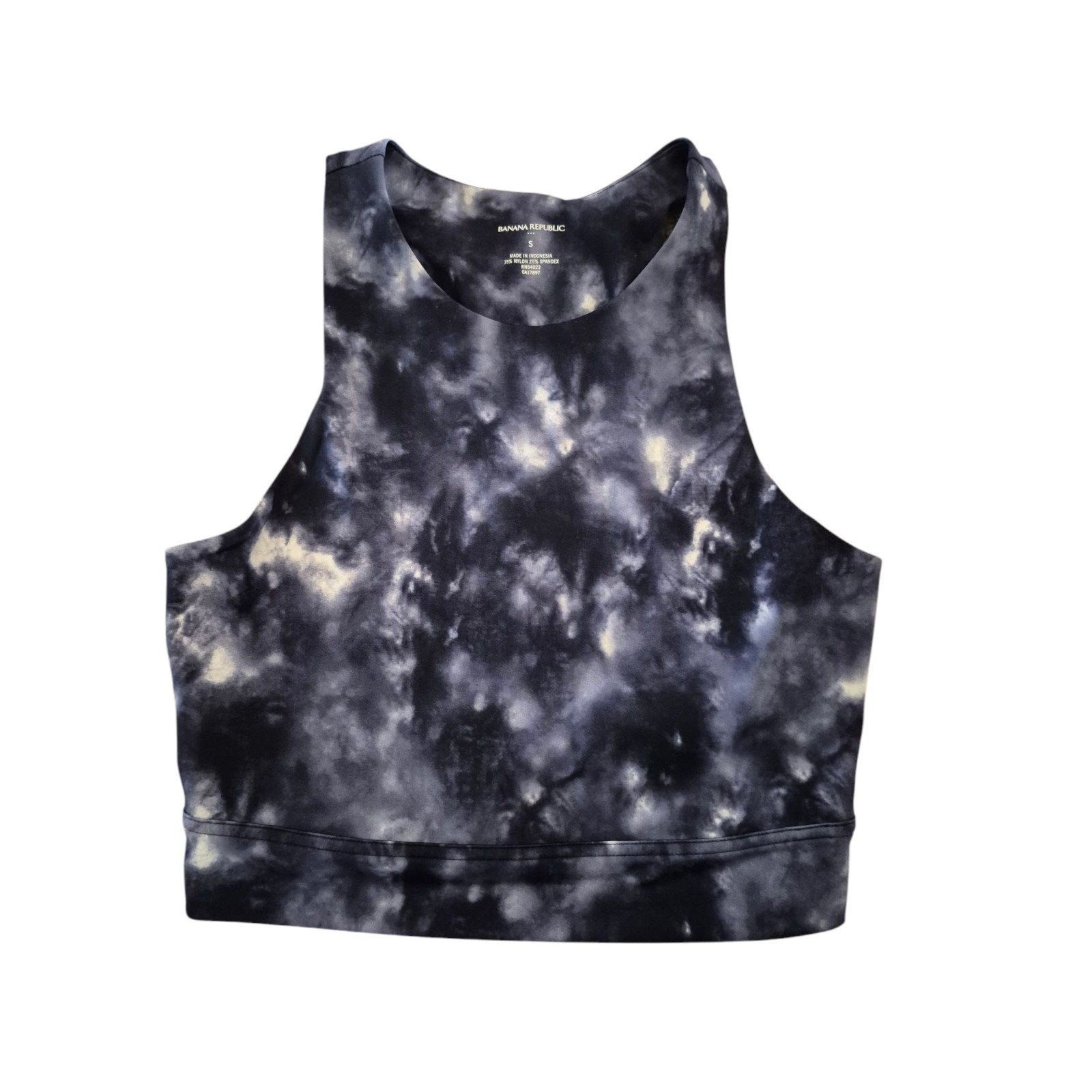 Banana Republic Banana Republic Activewear Tank Cropped Racerback Tank Navy Size S / US 4 / IT 40 - 3 Thumbnail